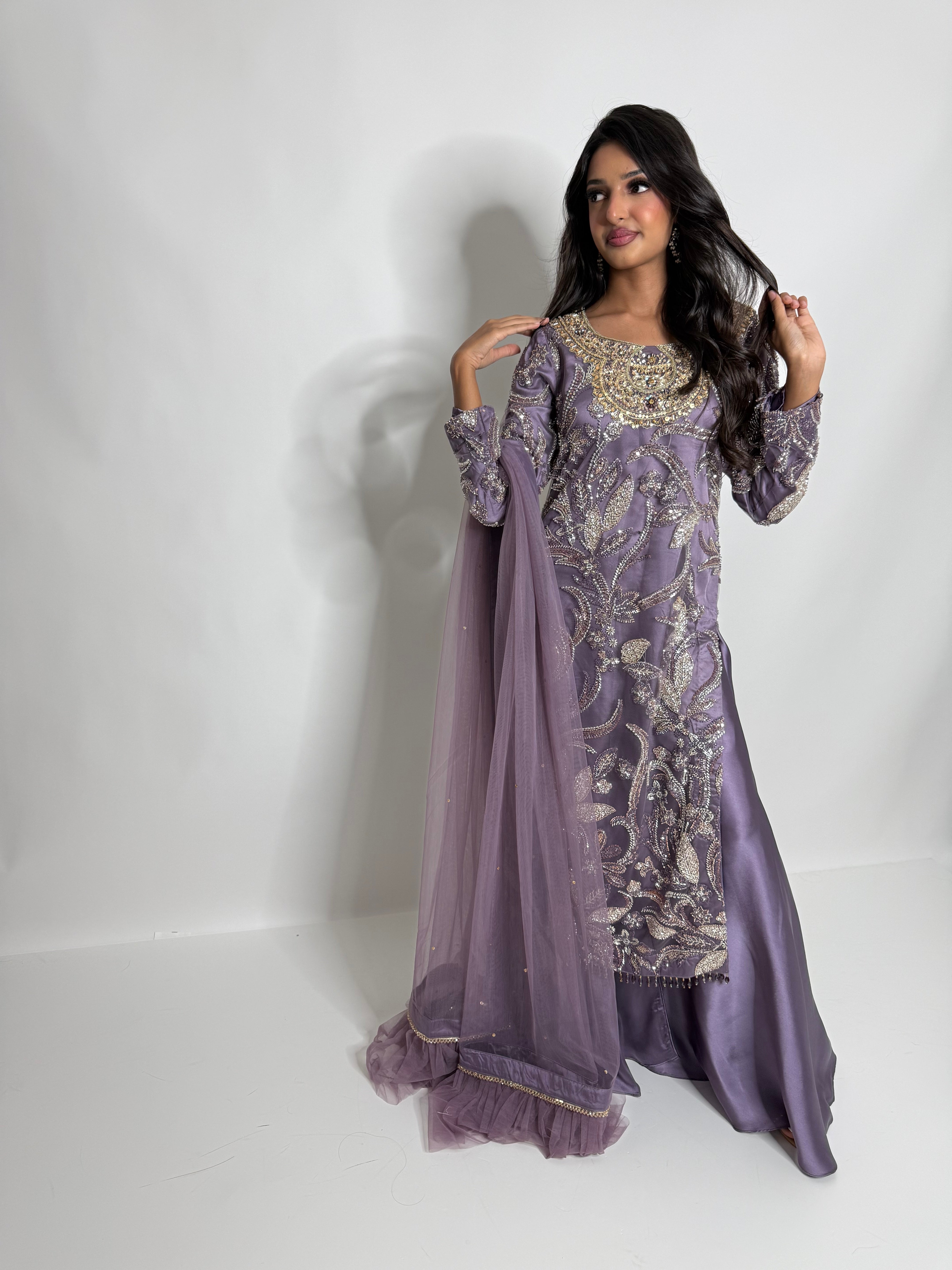 PARIZAY | Antique Lilac Cutdana Formal
