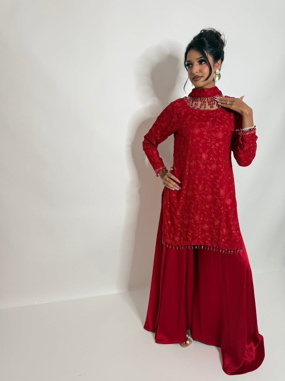 Mehrunisa | Luxury Pakistani Silk Sharara Suit UK