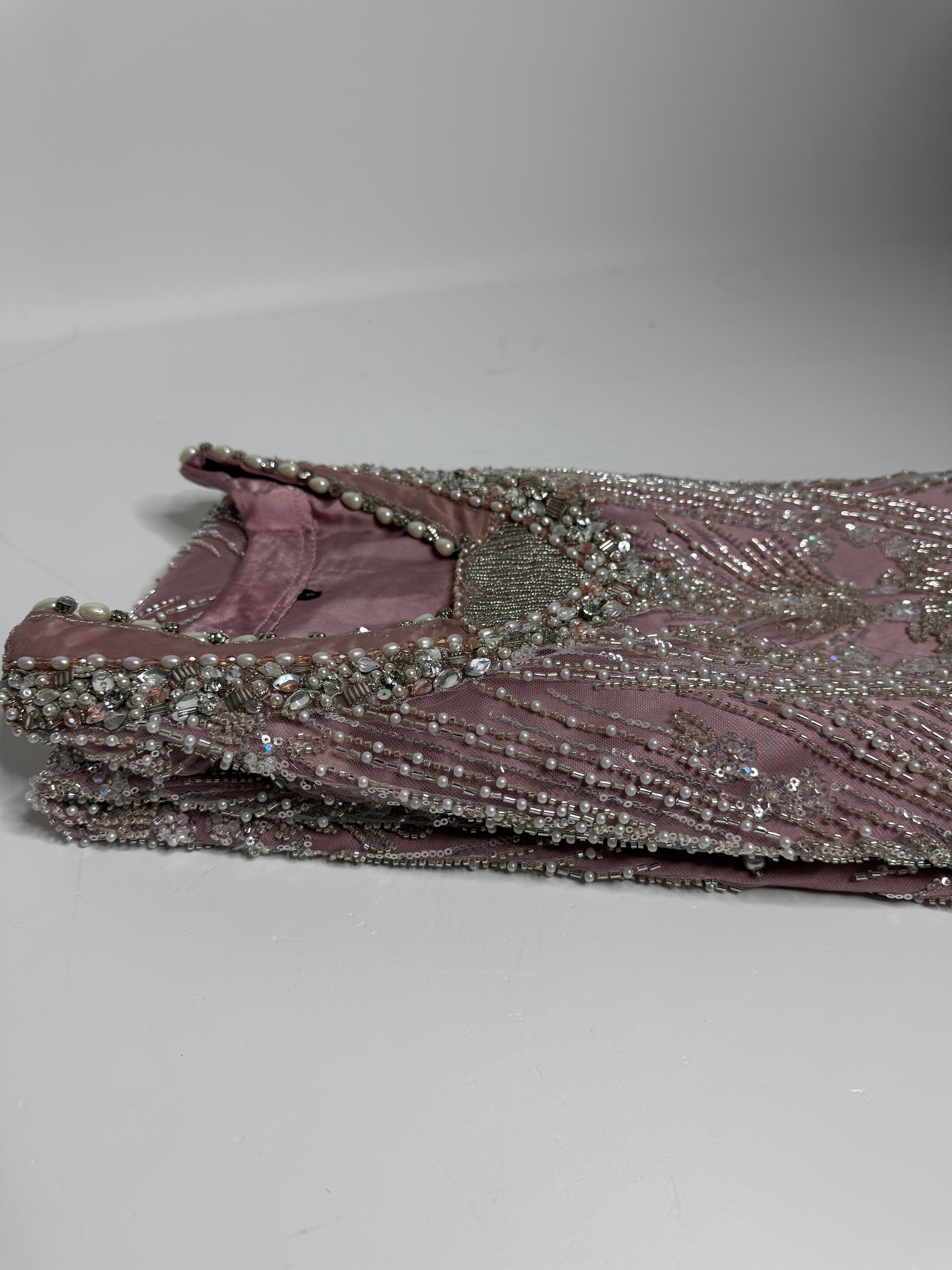 POWDER PINK EMBELLISHED THREE PIECE SUIT UK | THE BLUSHÉA