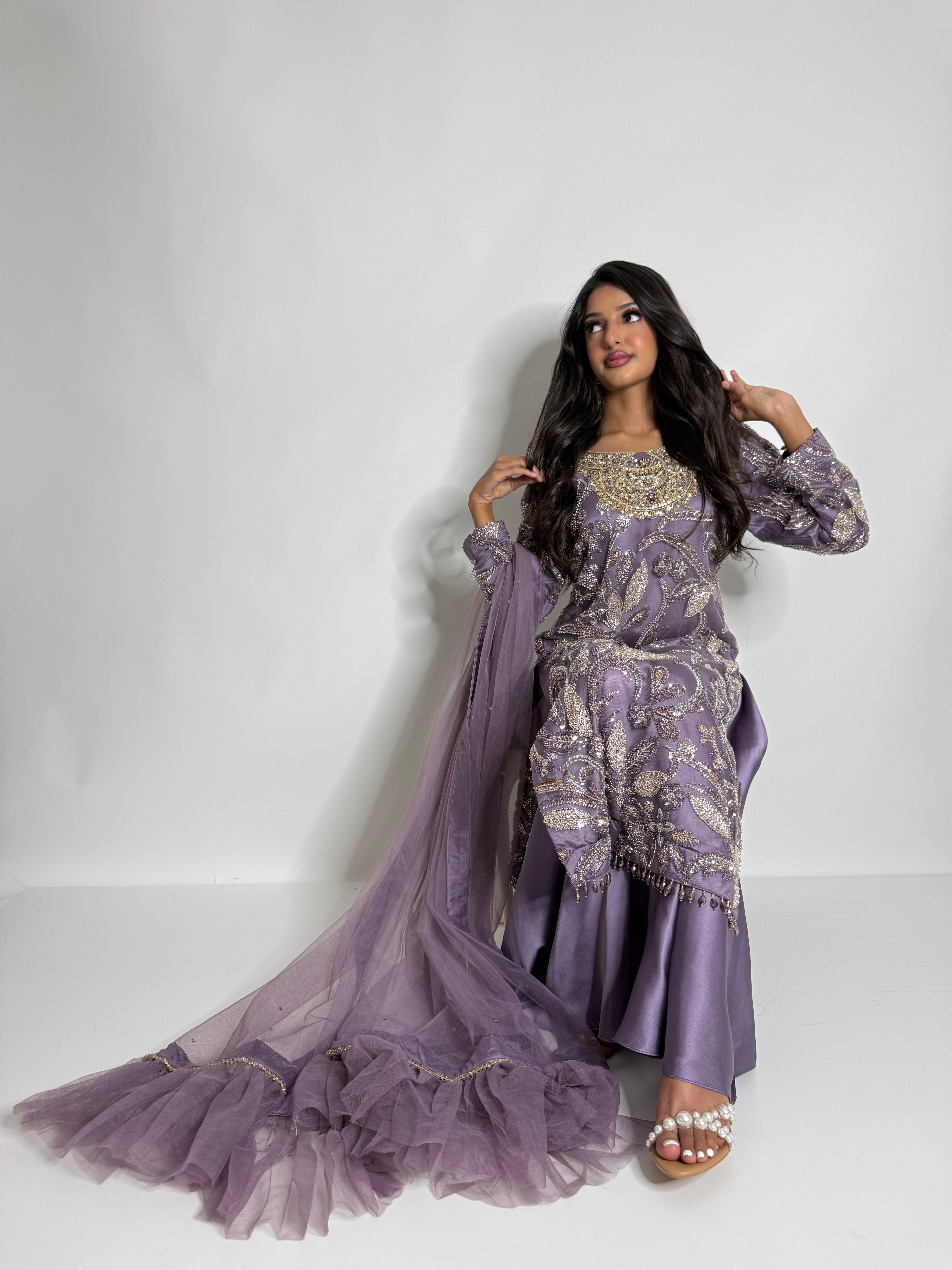 PARIZAY | Antique Lilac Cutdana Formal