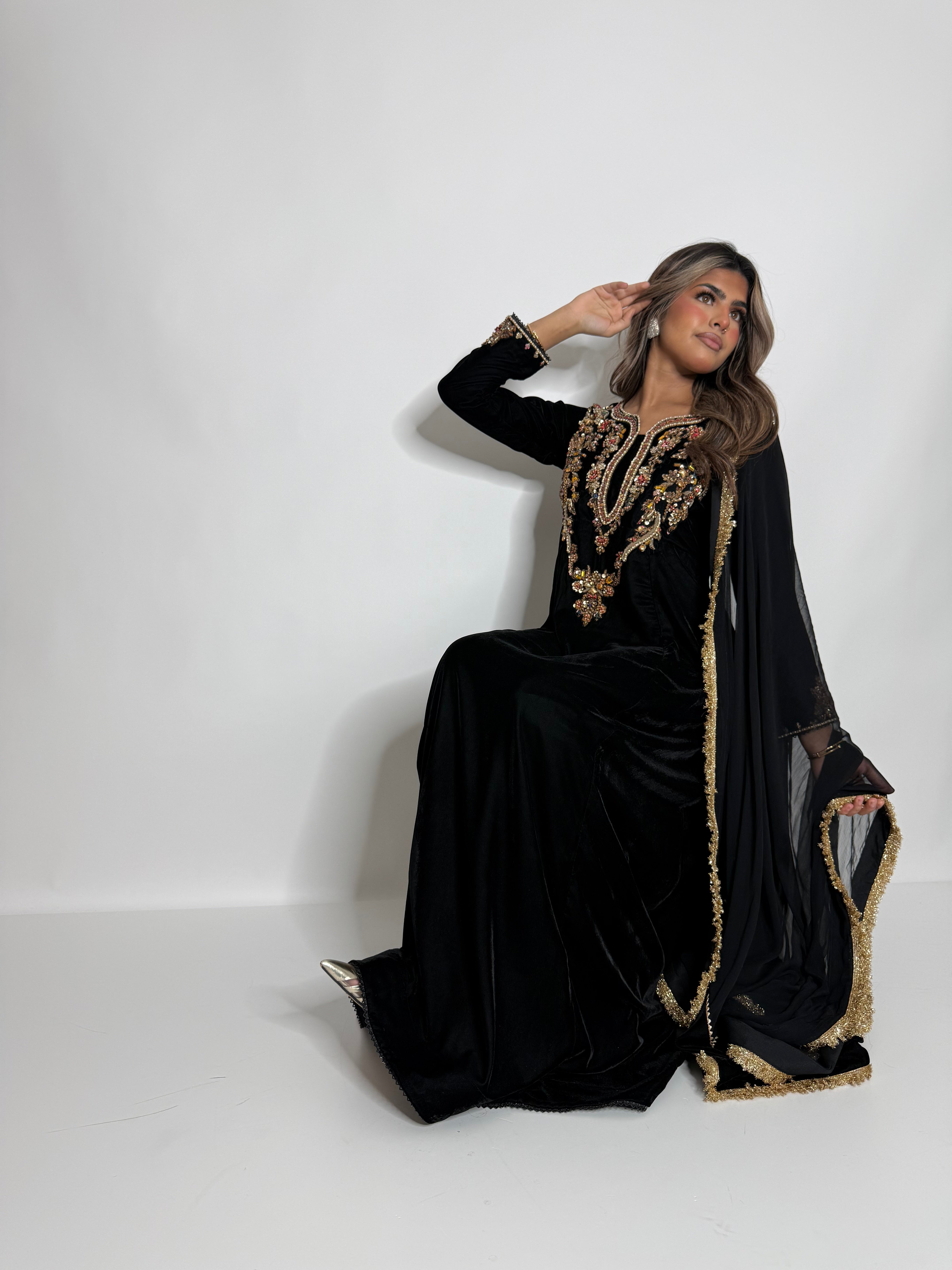 Midnight Velvet Dress UK | The Bellanova