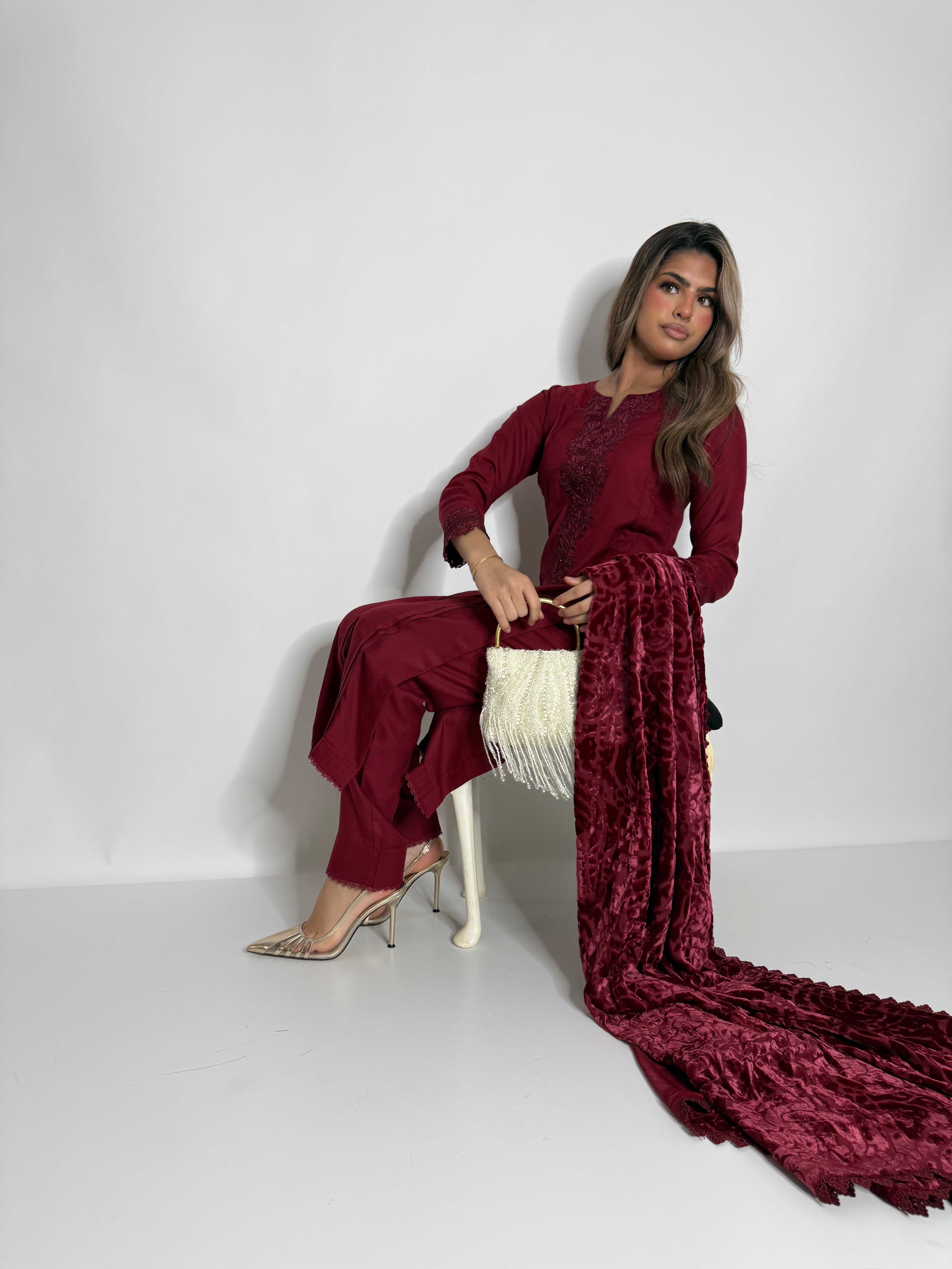 Rouge Marina Three Piece Suit UK | The Elara