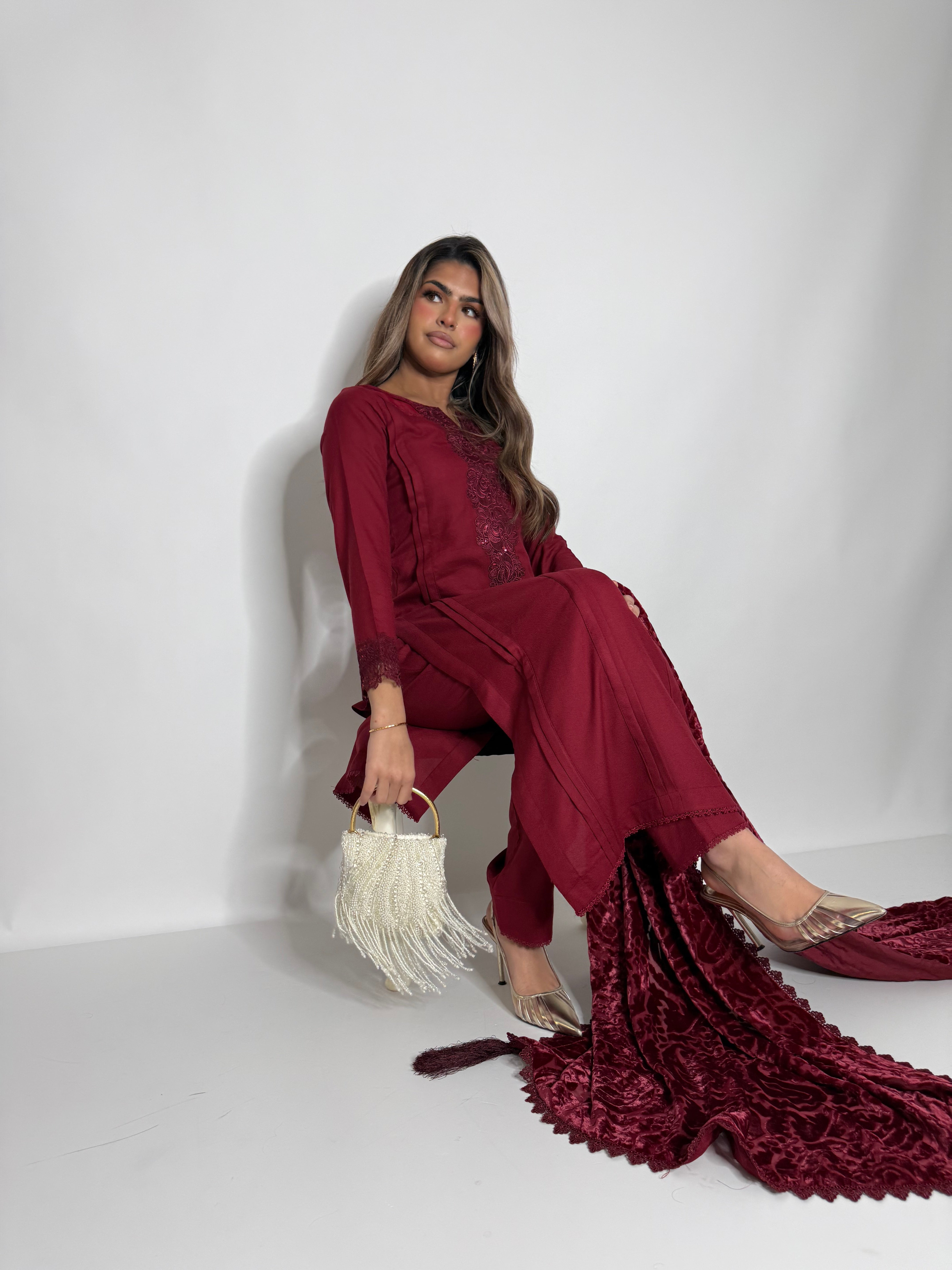Rouge Marina Three Piece Suit UK | The Elara
