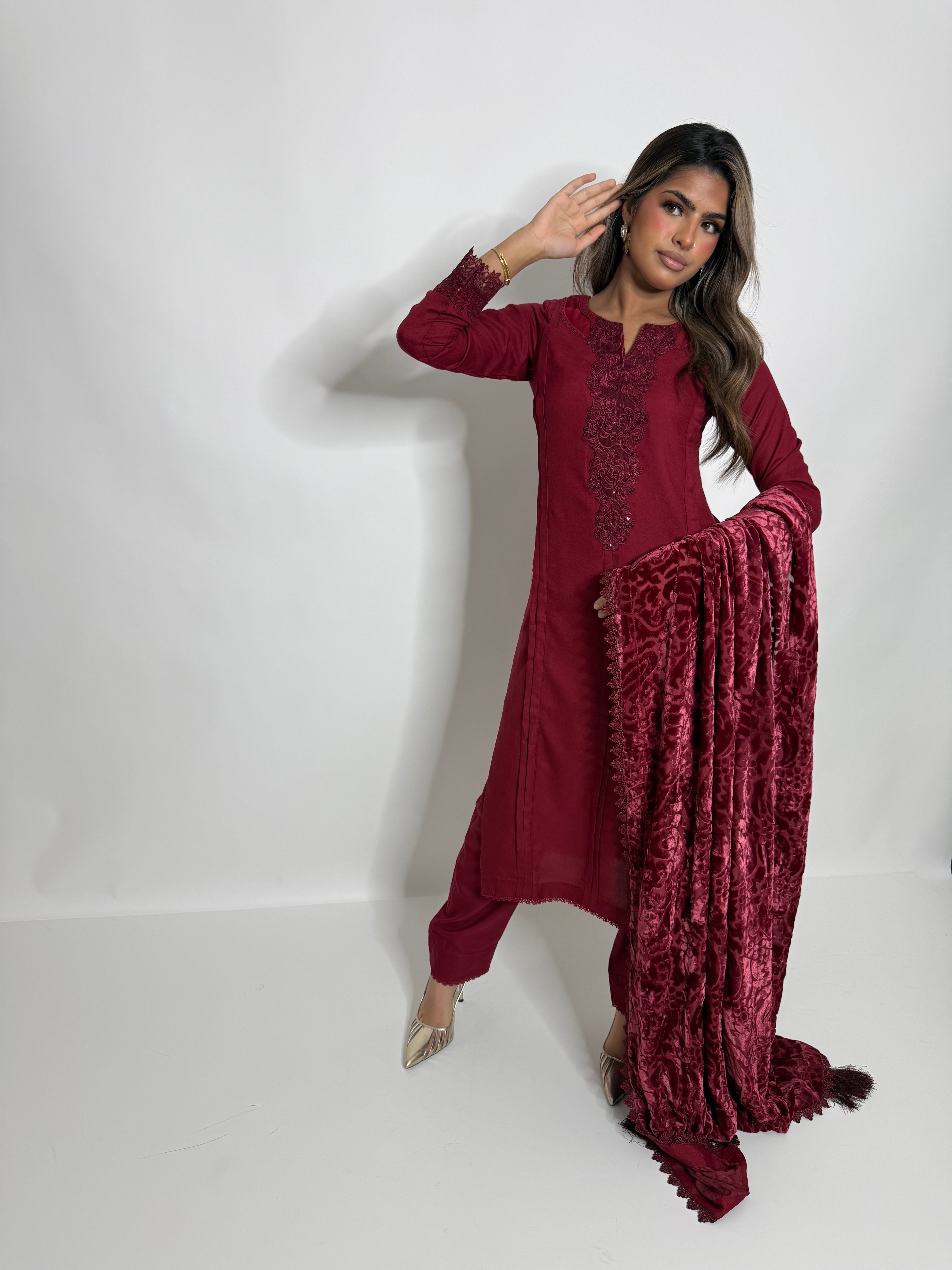 Rouge Marina Three Piece Suit UK | The Elara