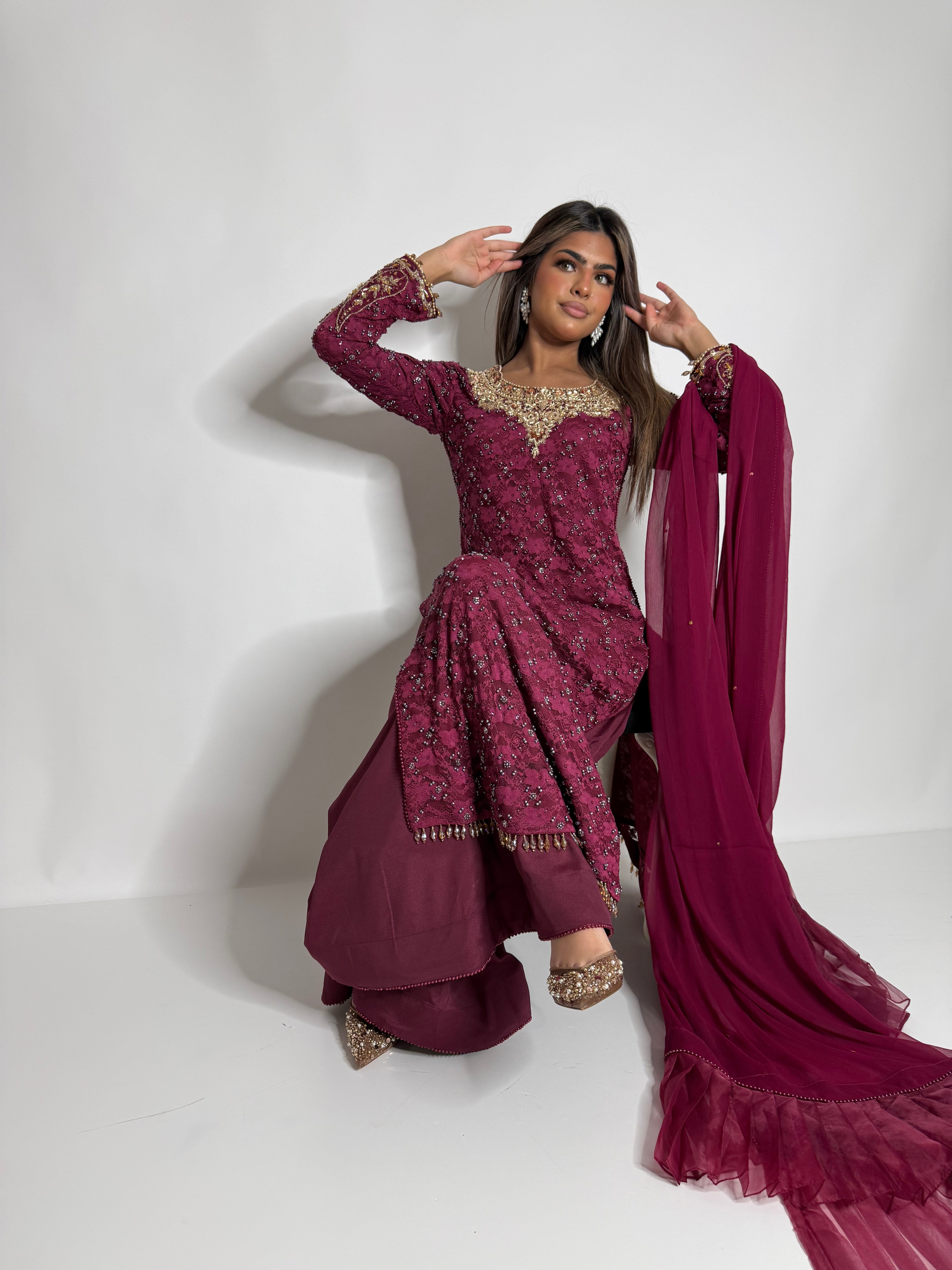 Berry Sharara Three Piece Suit UK | The Ravello