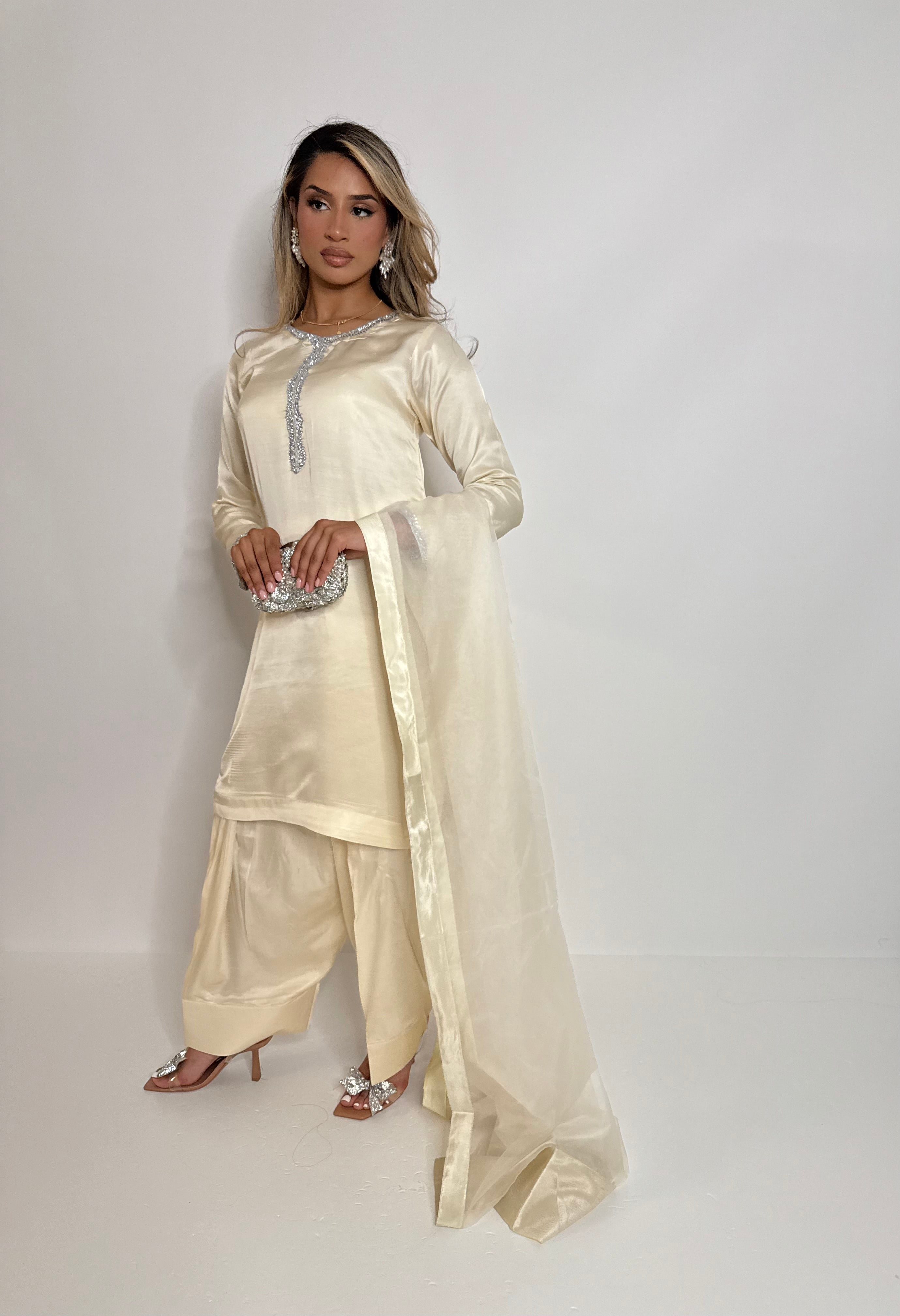 Buttercream Farshi Three Piece Suit UK | The Chelsea Crème