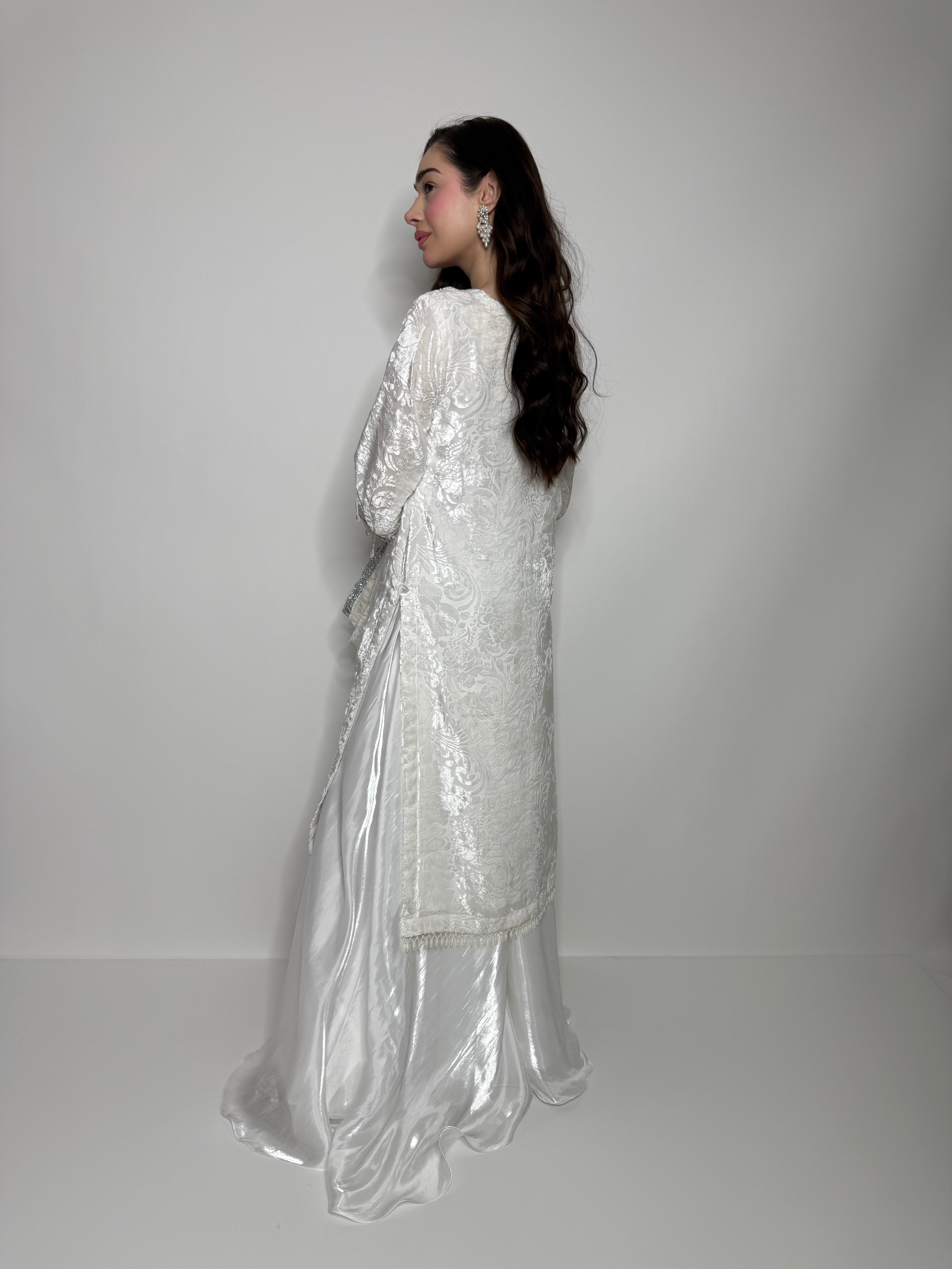 Ivory Éclat | Palachi Sharara Three Piece