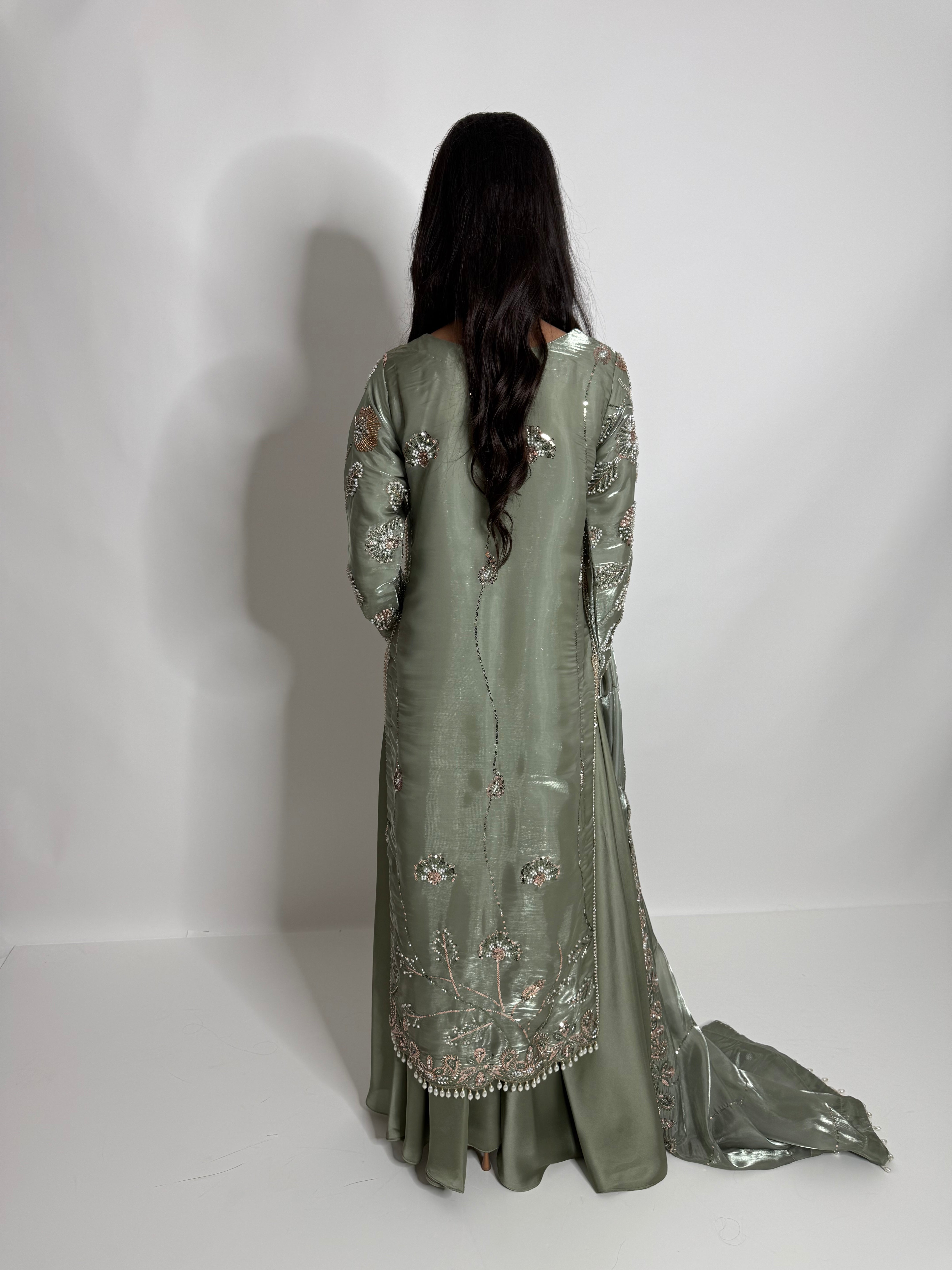 Mehrunisa | Luxury Pakistani Silk Sharara Suit UK