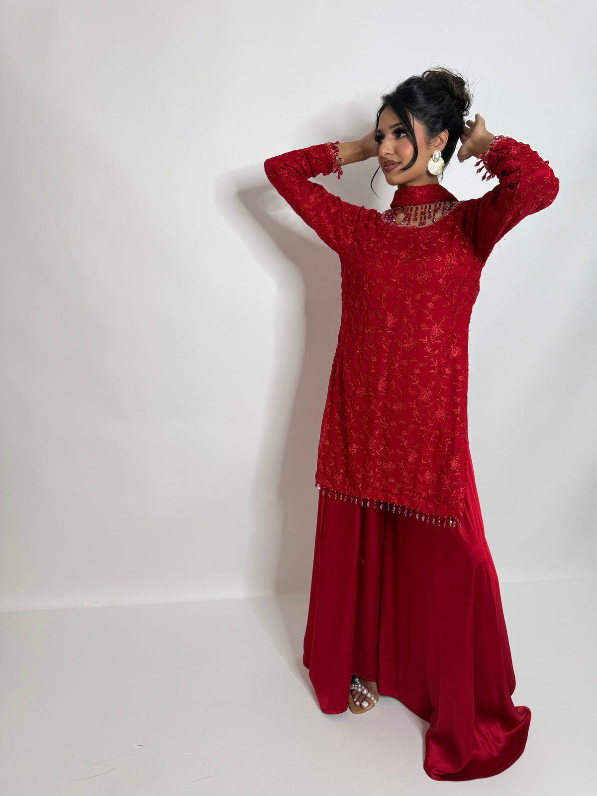 Mehrunisa | Luxury Pakistani Silk Sharara Suit UK