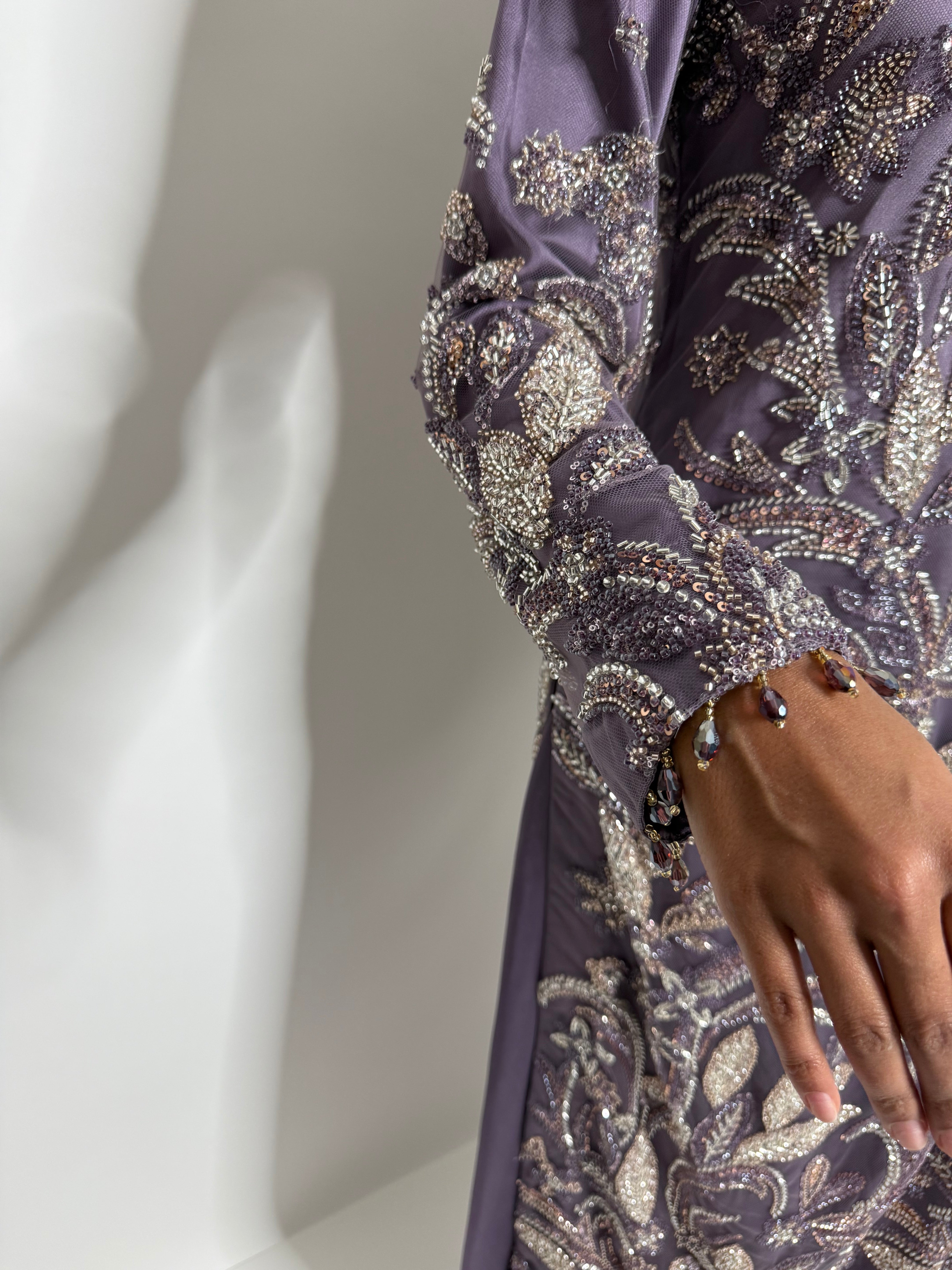 PARIZAY | Antique Lilac Cutdana Formal