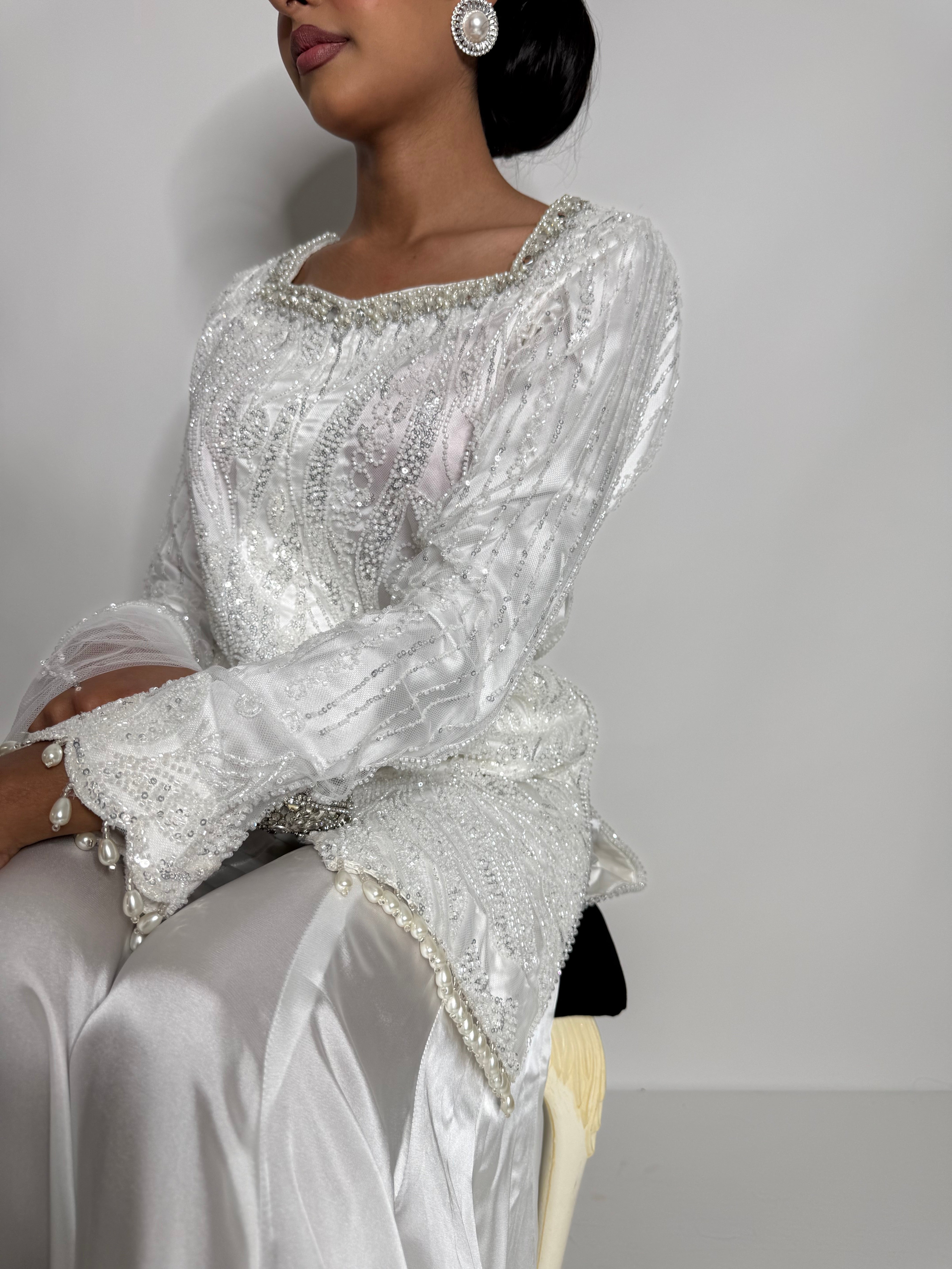 Nooré Ivory | Luxury Cutdana Sharara Set