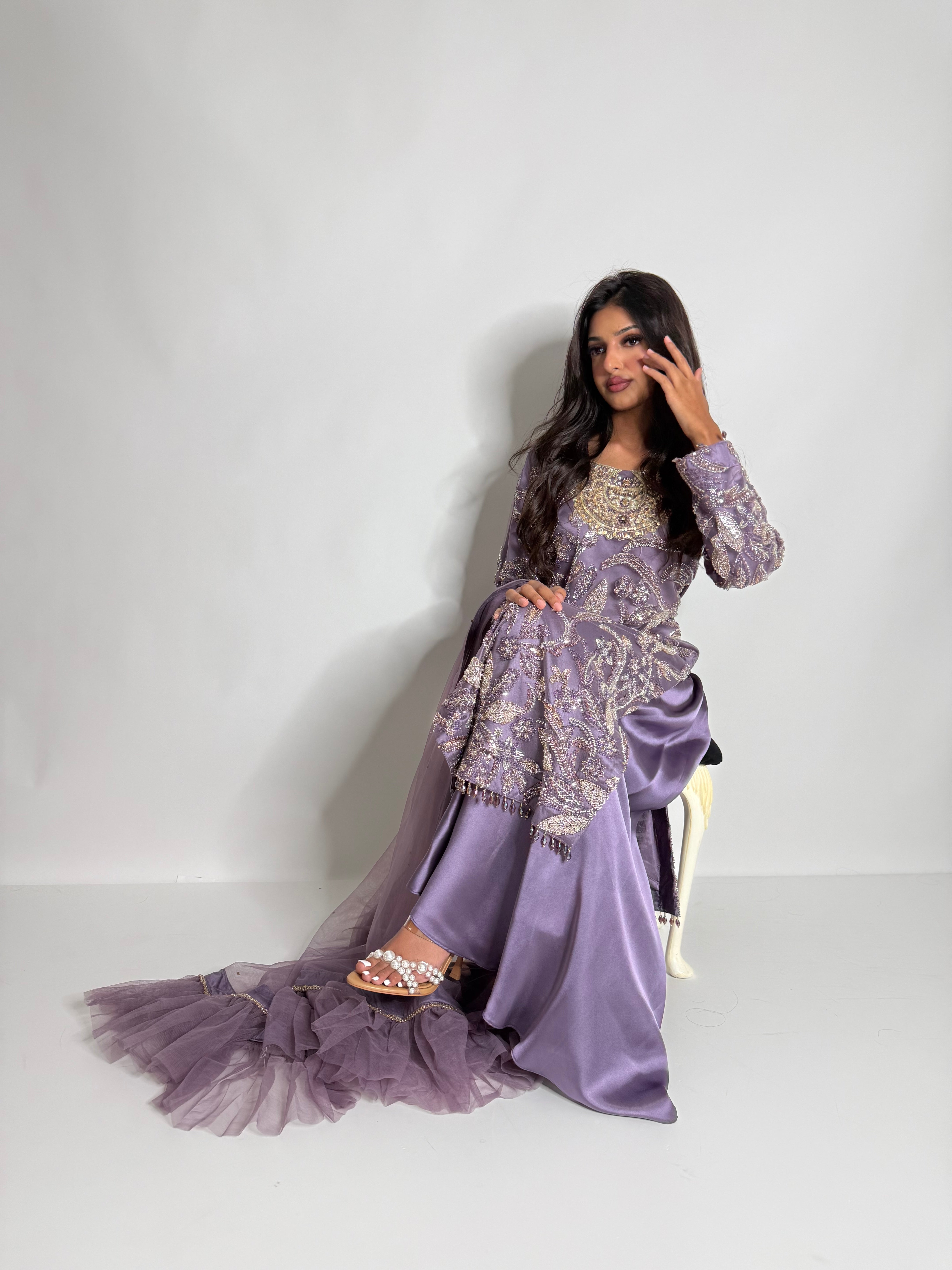 PARIZAY | Antique Lilac Cutdana Formal