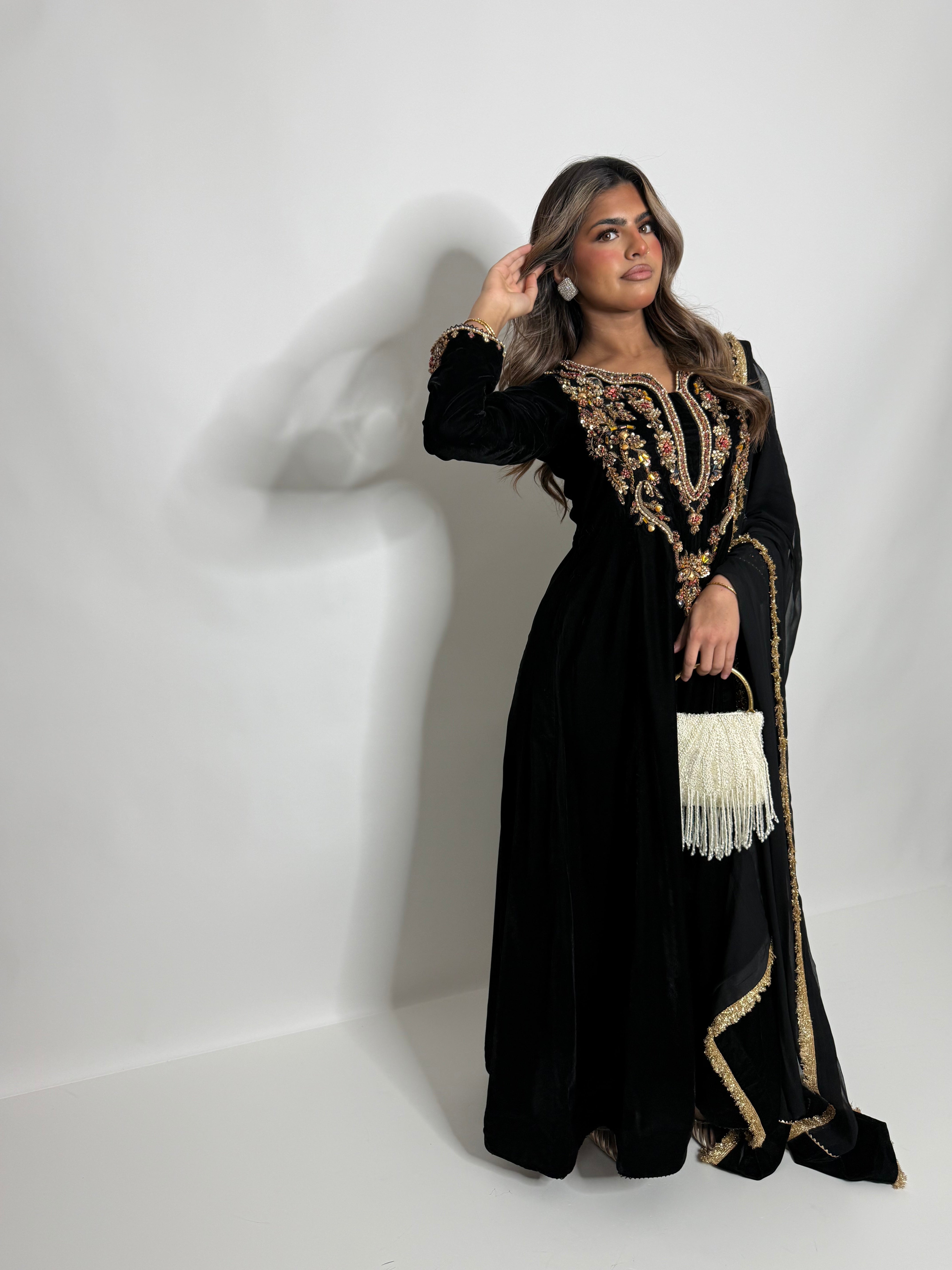 Midnight Velvet Dress UK | The Bellanova