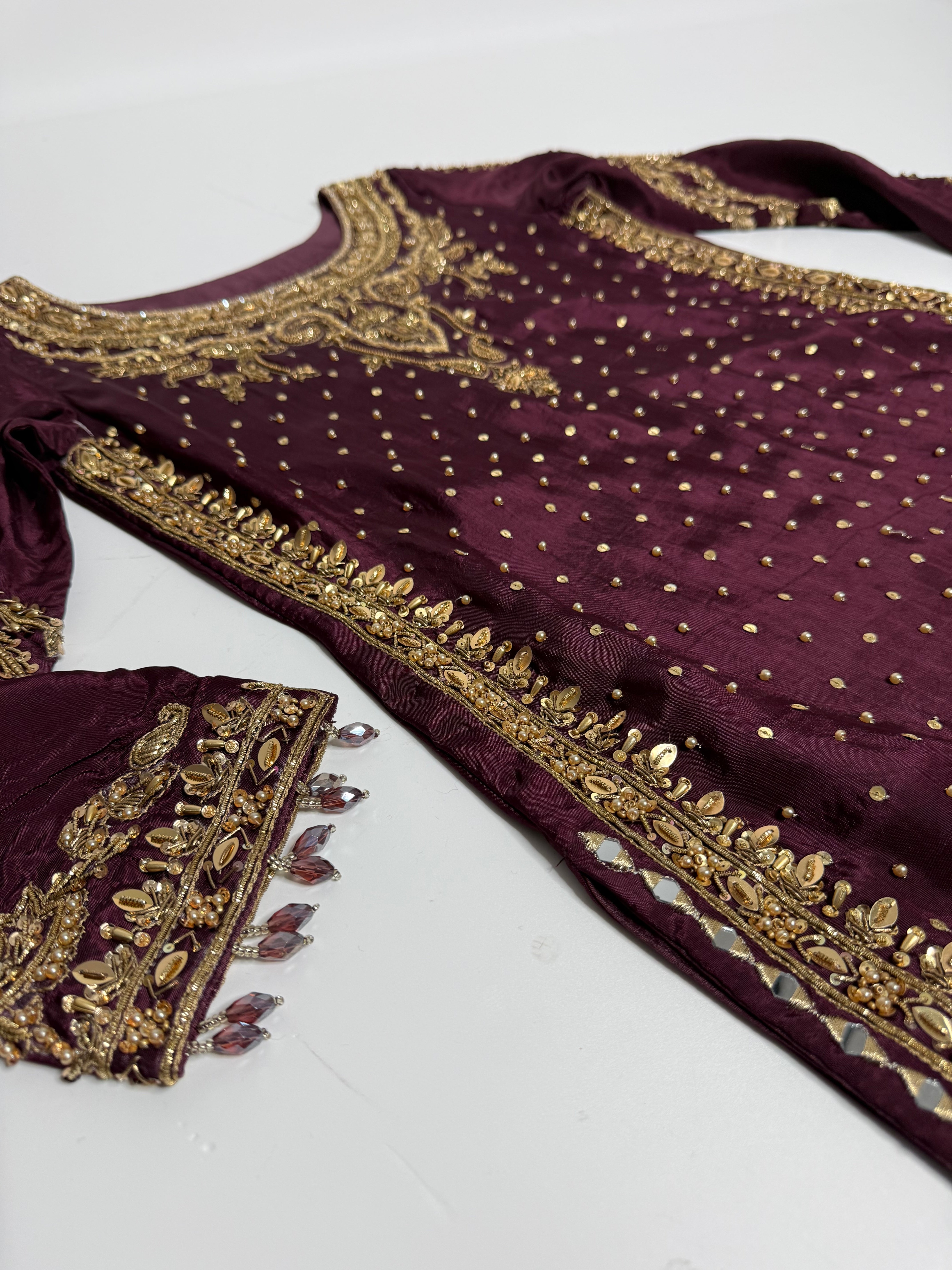 Molten Plum Silk Three Piece Suit UK | The Melora