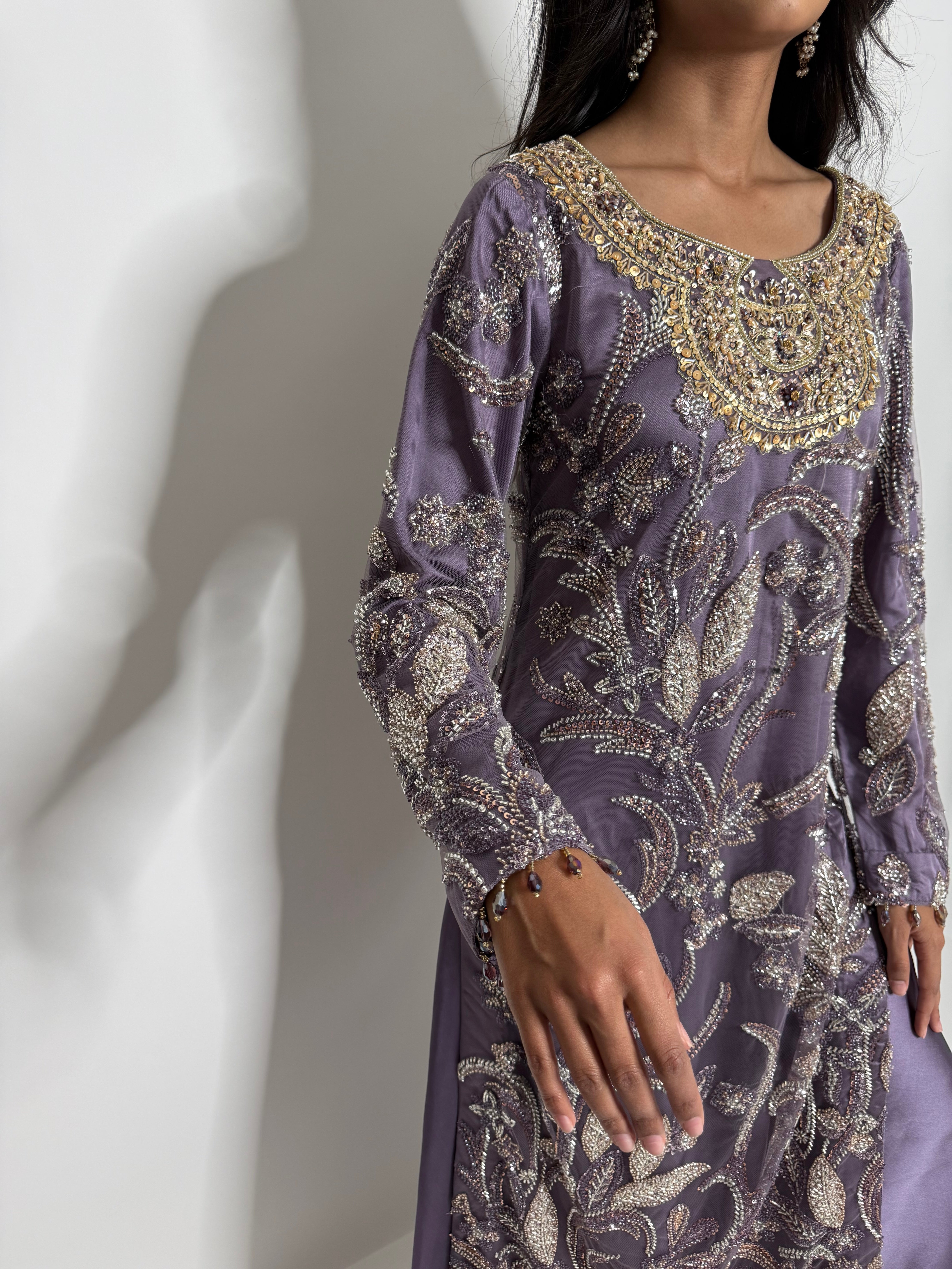 PARIZAY | Antique Lilac Cutdana Formal