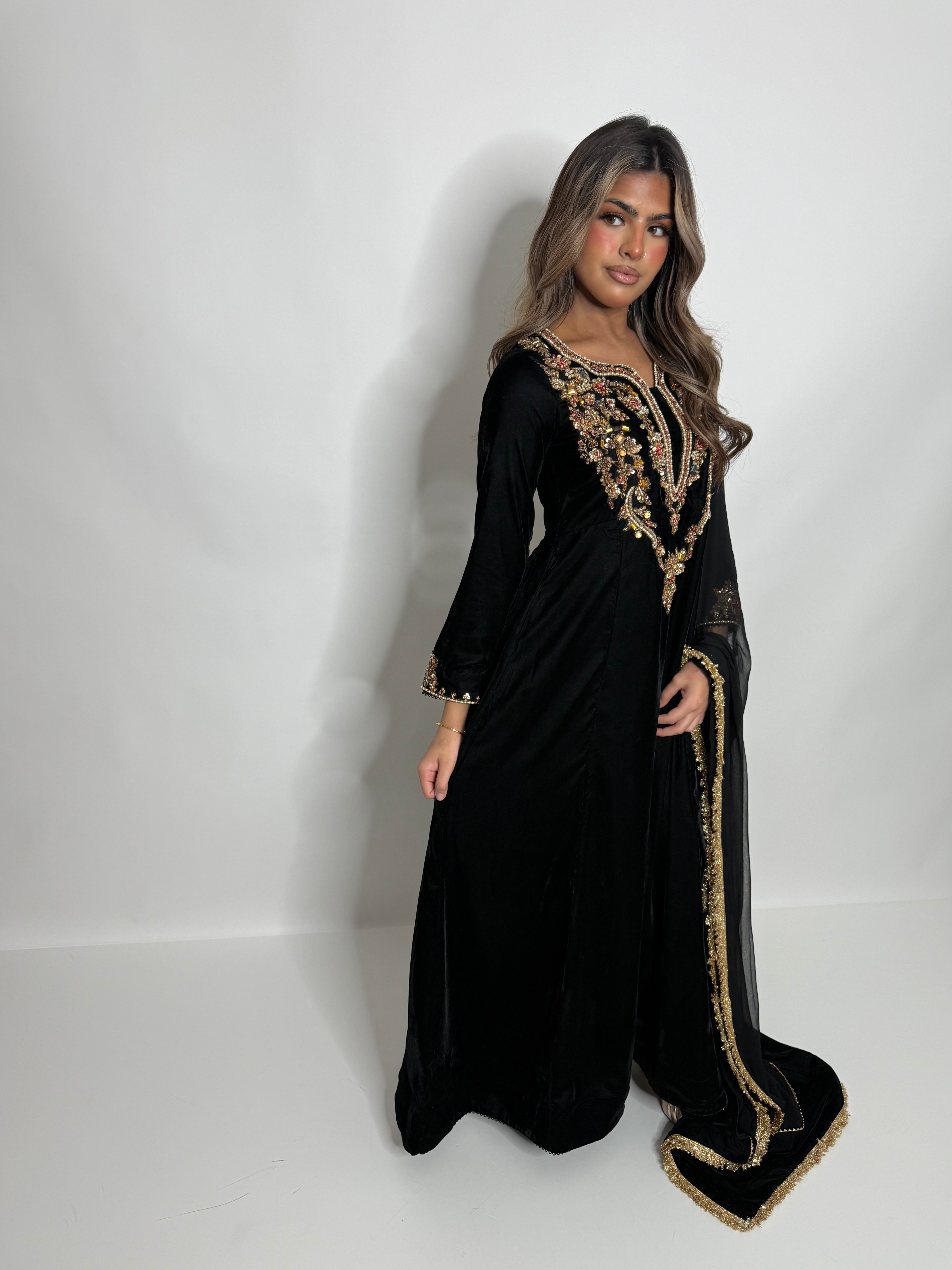 Midnight Velvet Dress UK | The Bellanova
