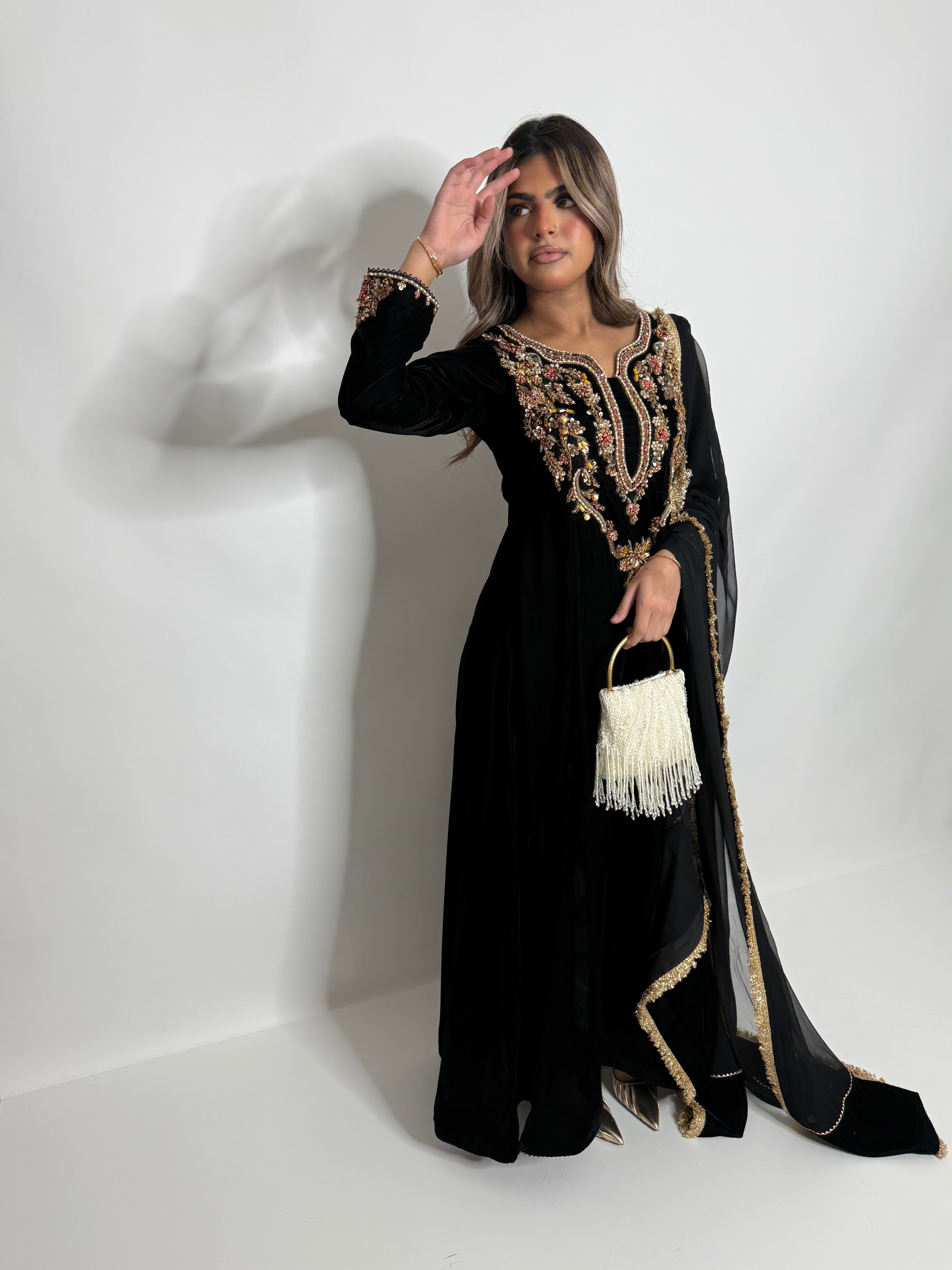 Midnight Velvet Dress UK | The Bellanova