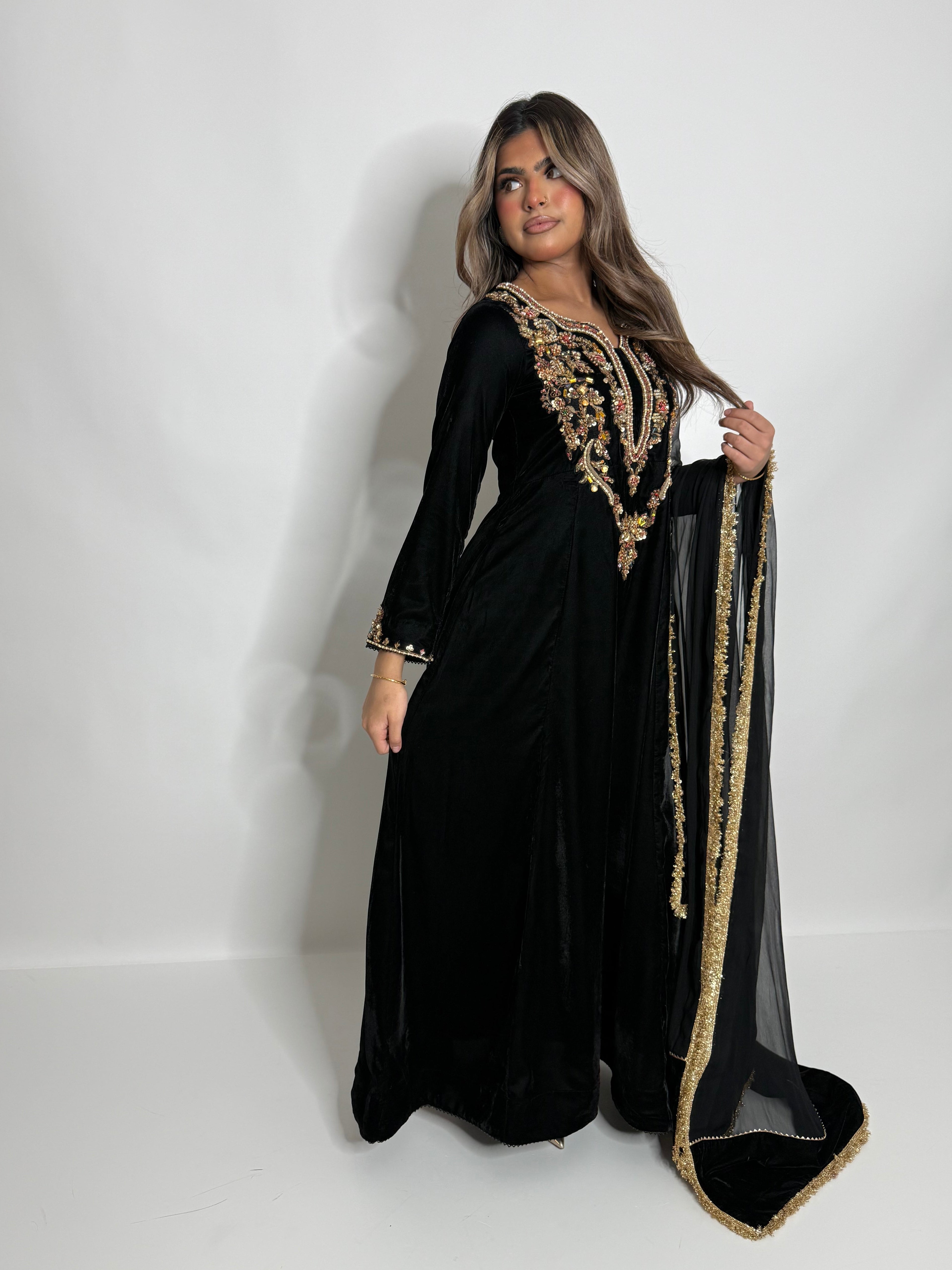Midnight Velvet Dress UK | The Bellanova