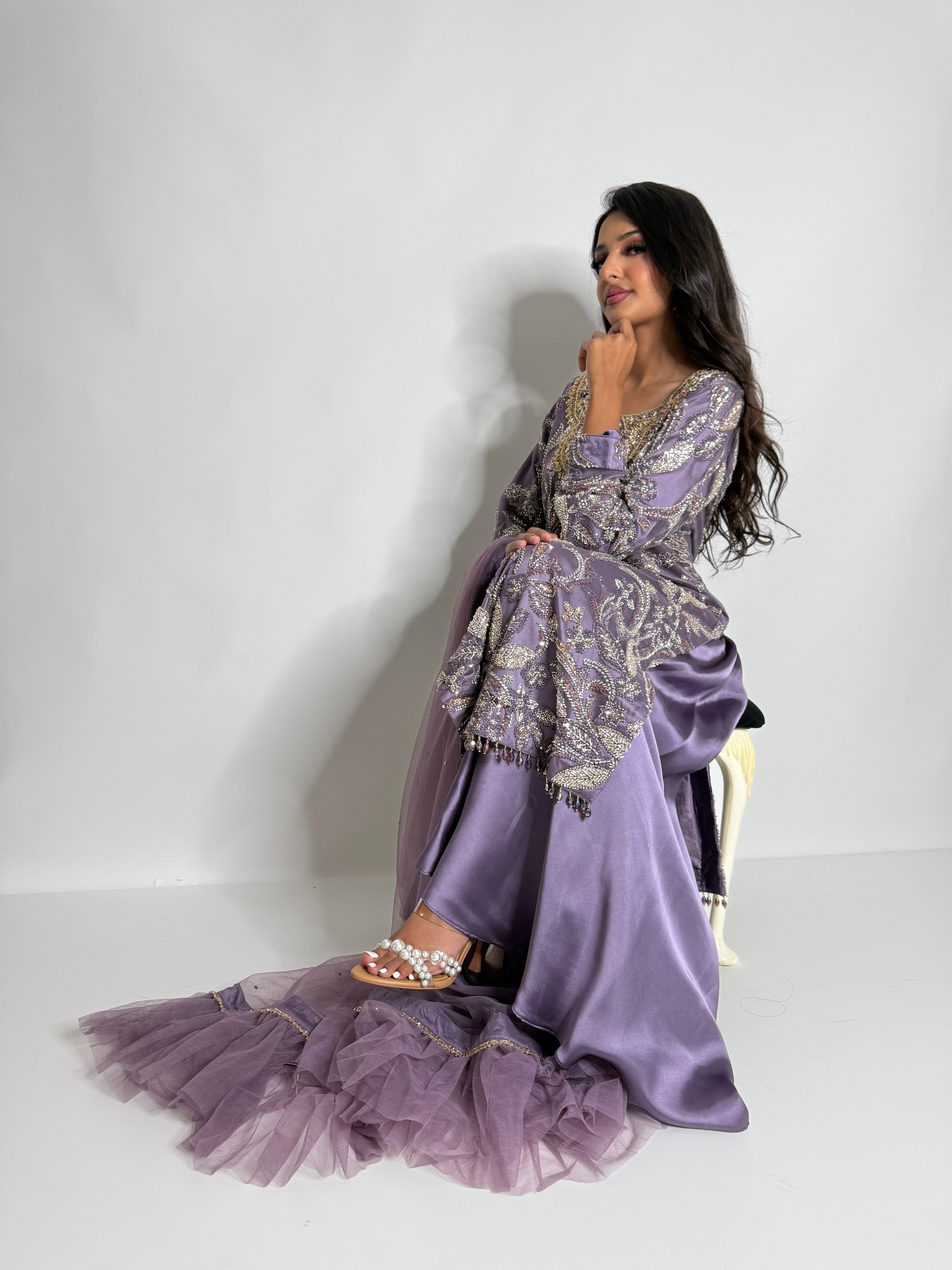 PARIZAY | Antique Lilac Cutdana Formal