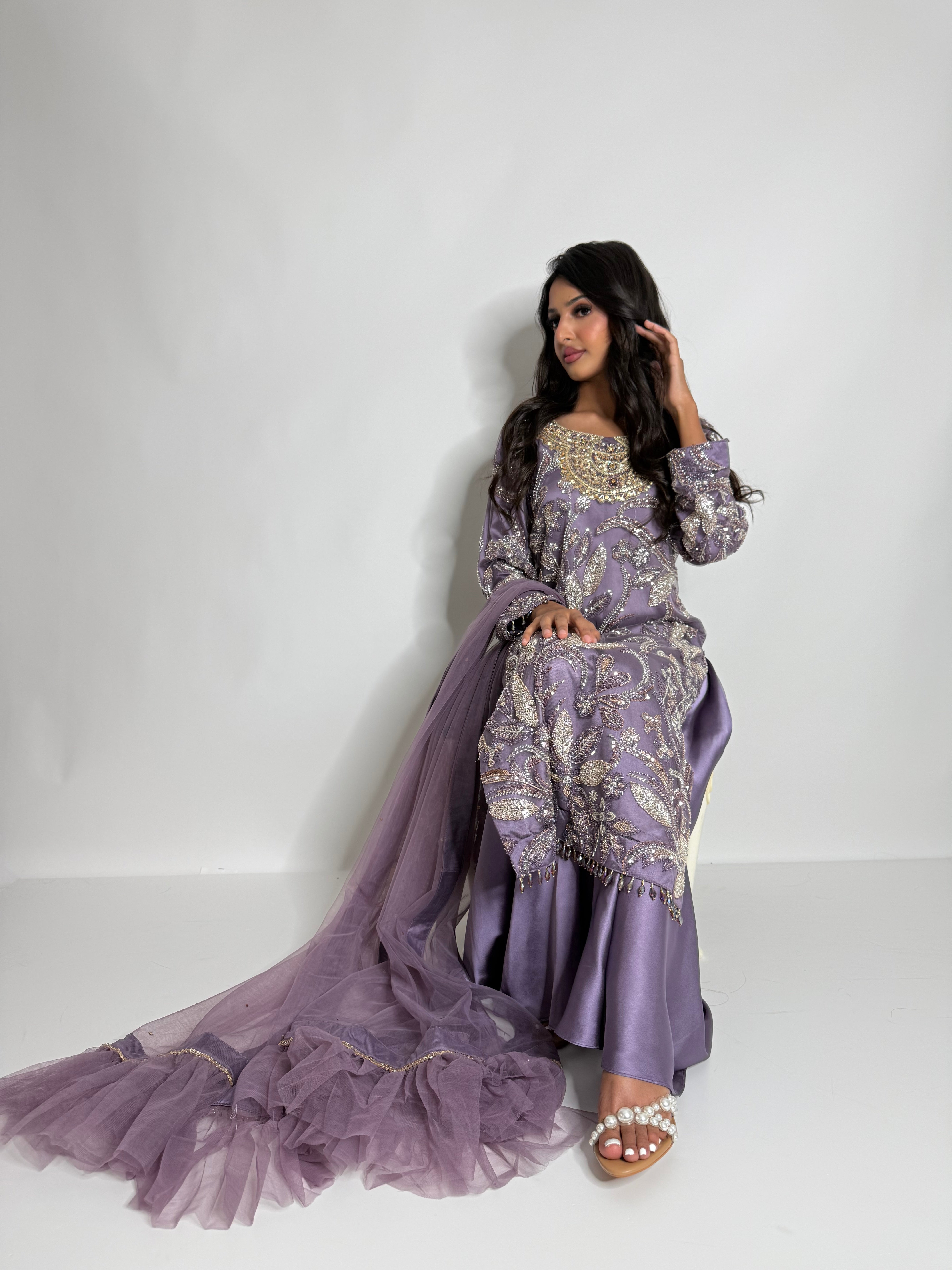 PARIZAY | Antique Lilac Cutdana Formal