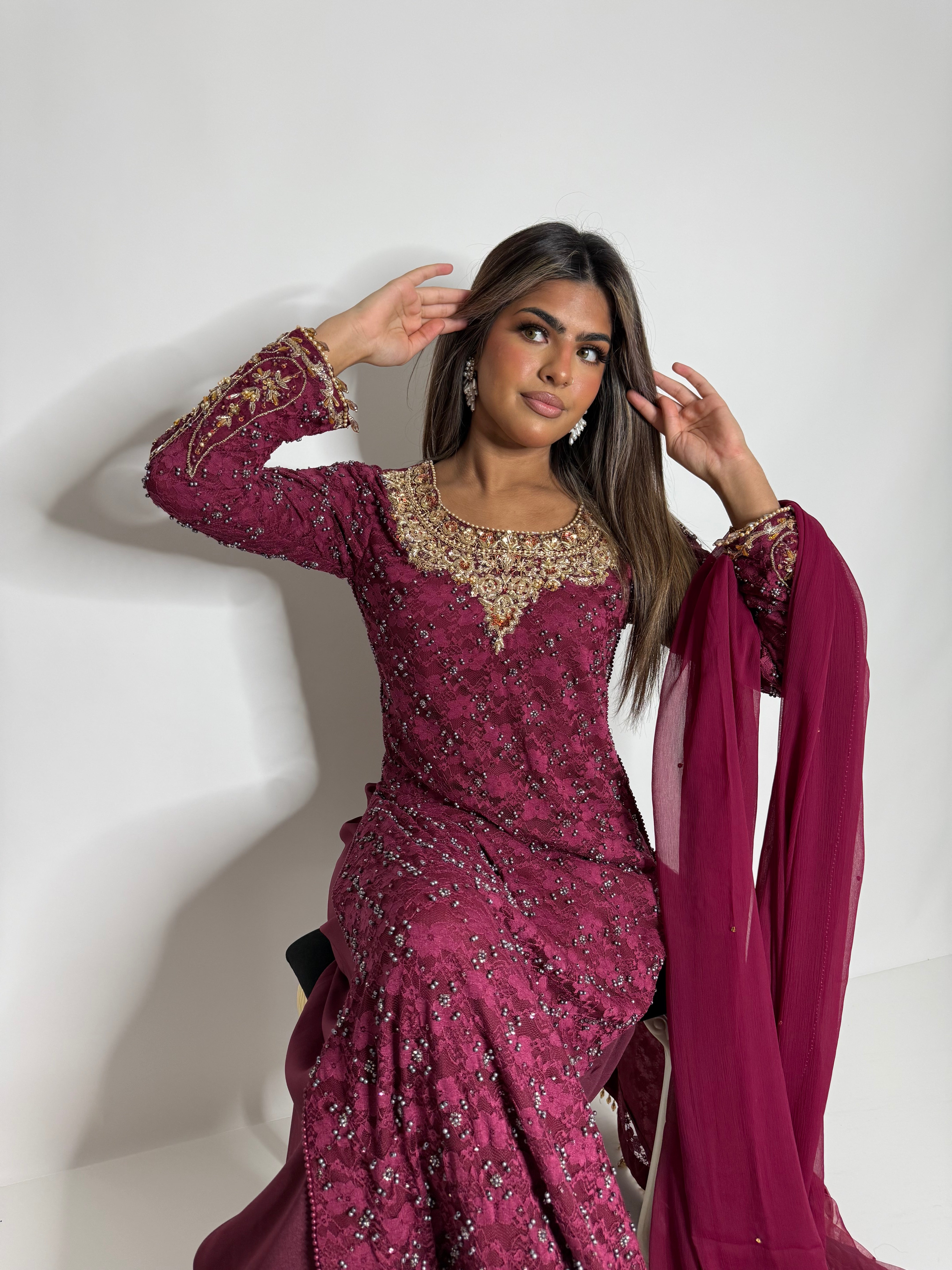 Berry Sharara Three Piece Suit UK | The Ravello