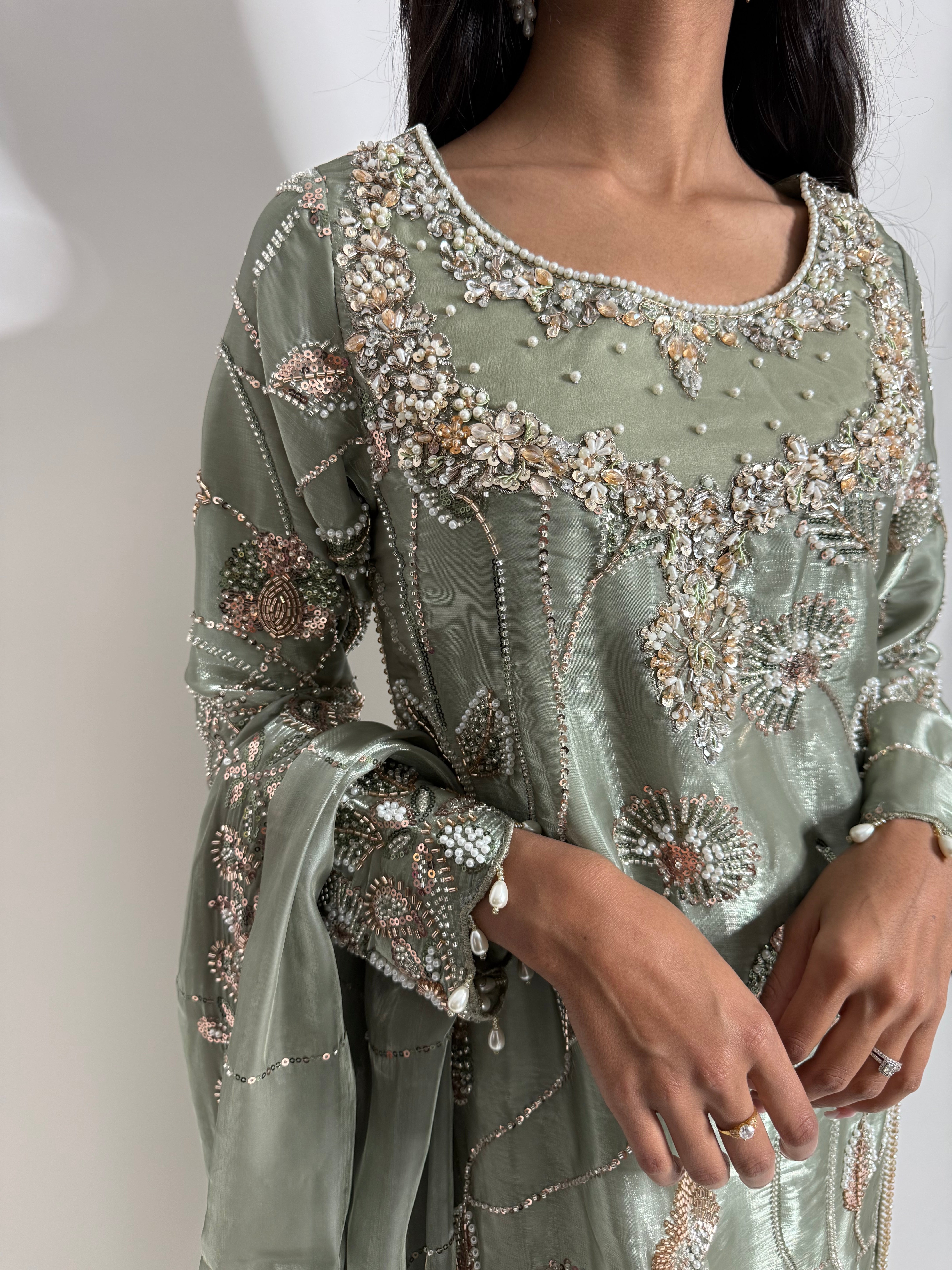 Mehrunisa | Luxury Pakistani Silk Sharara Suit UK