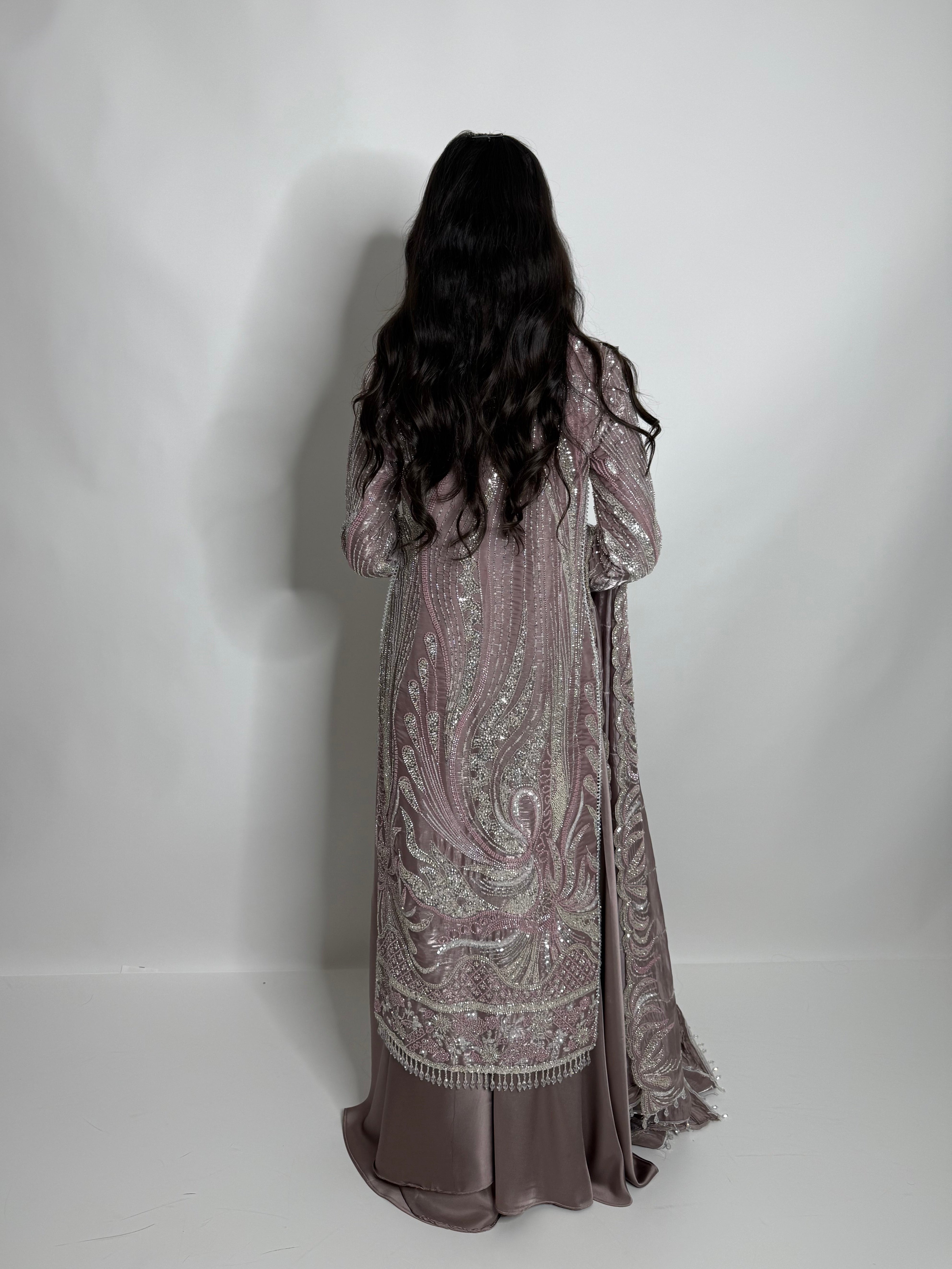 MAHNOOR | ANTIQUE LILAC PEARL FORMAL