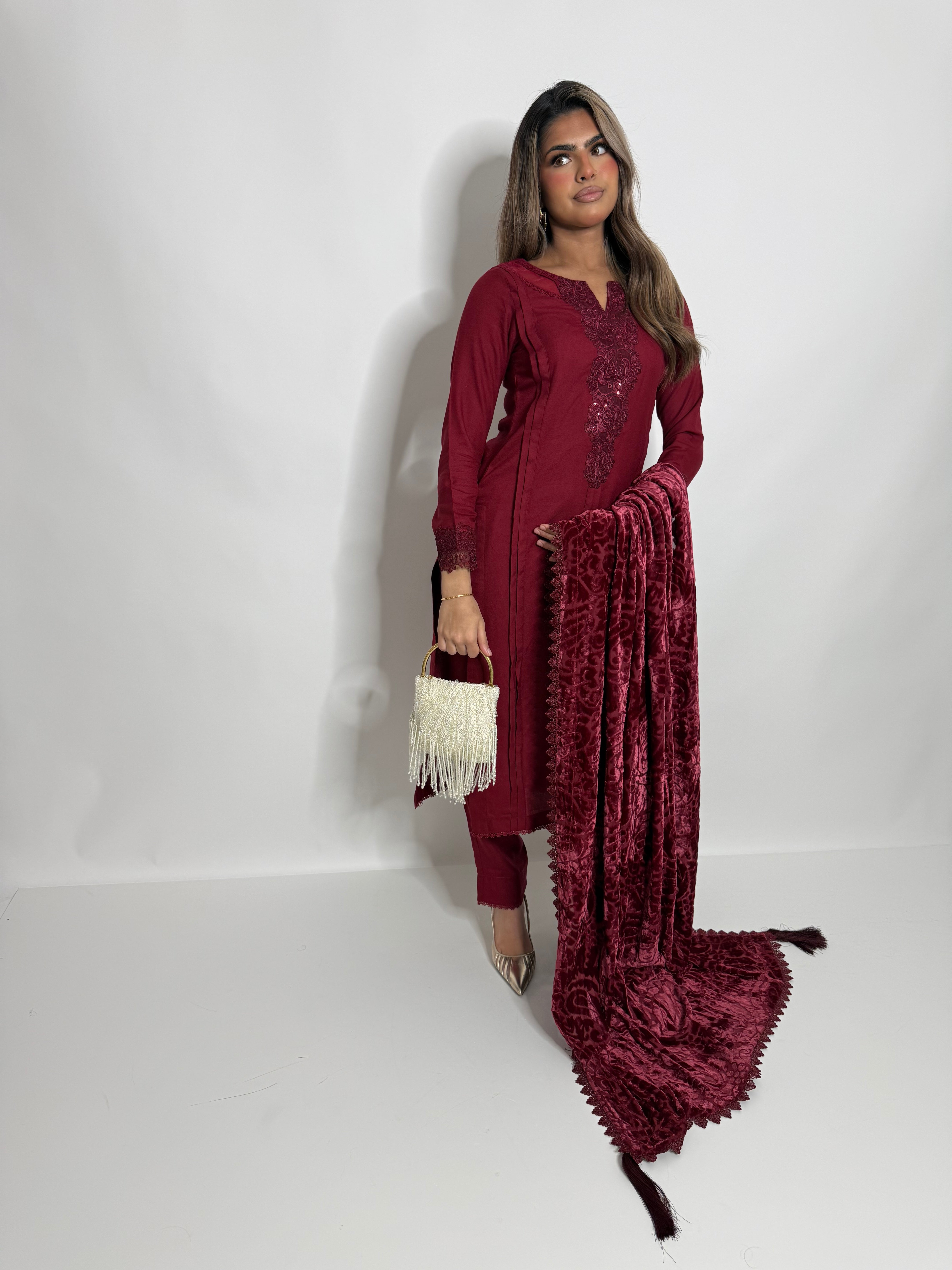 Rouge Marina Three Piece Suit UK | The Elara