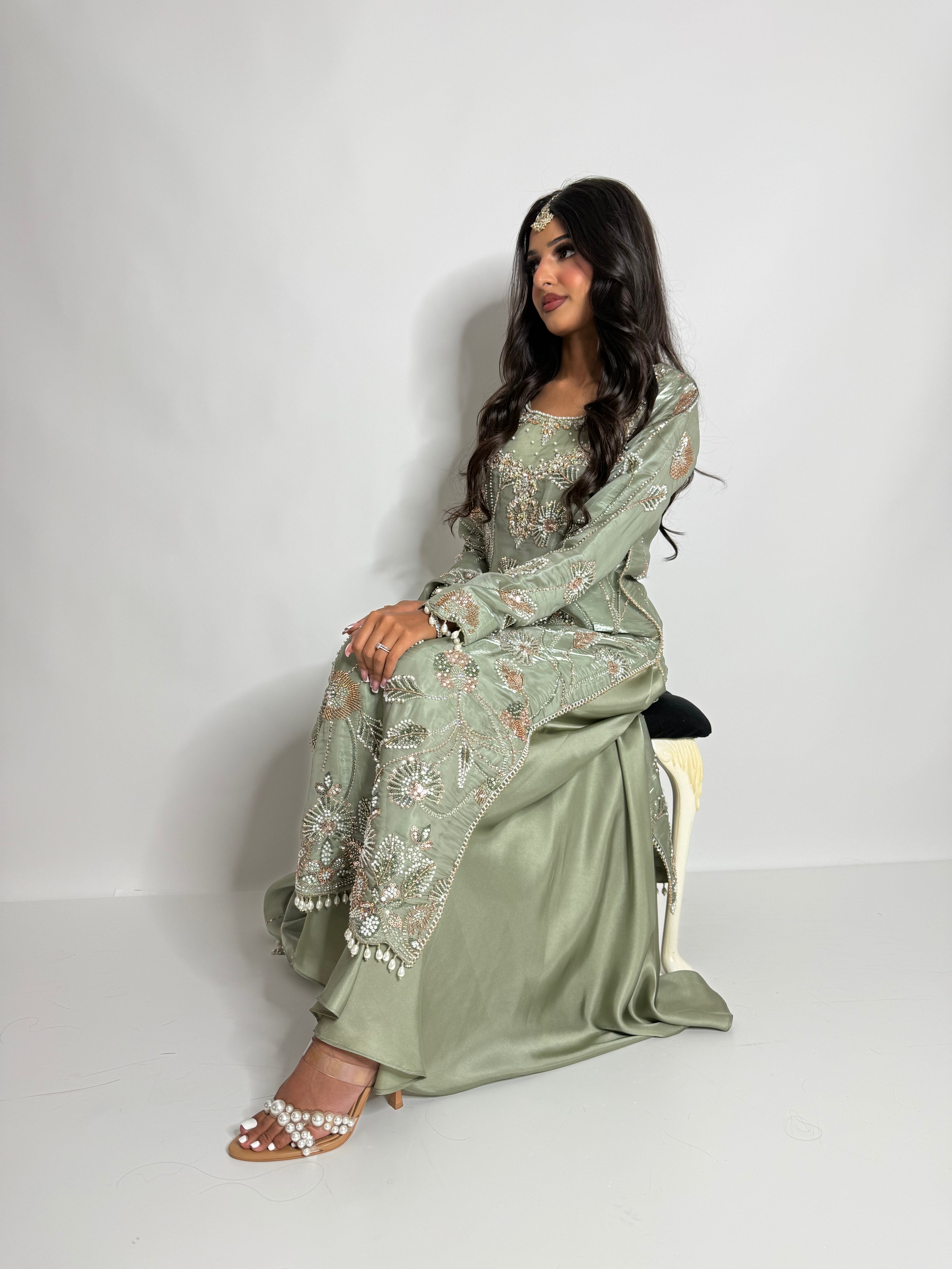 Mehrunisa | Luxury Pakistani Silk Sharara Suit UK