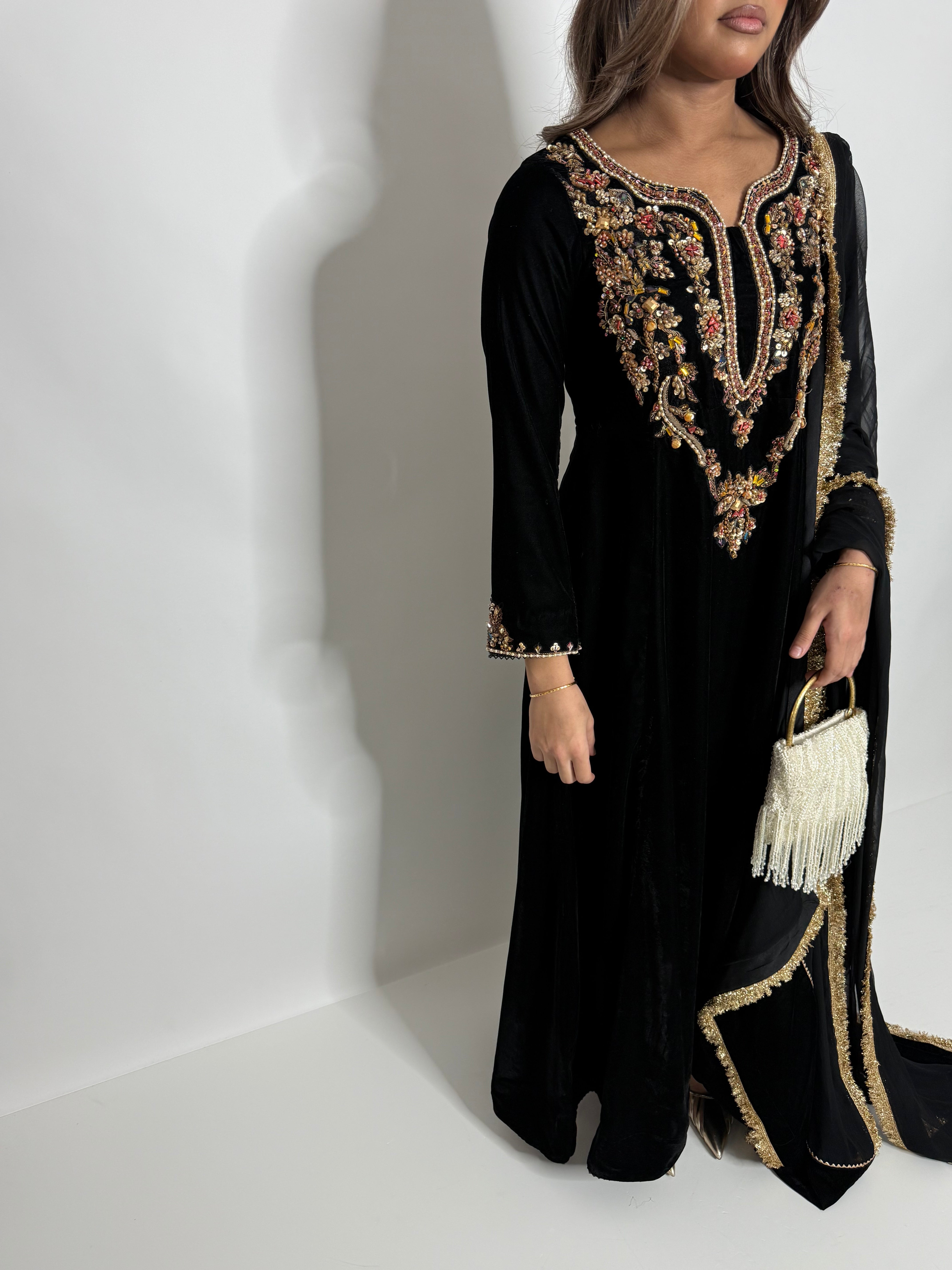 Midnight Velvet Dress UK | The Bellanova