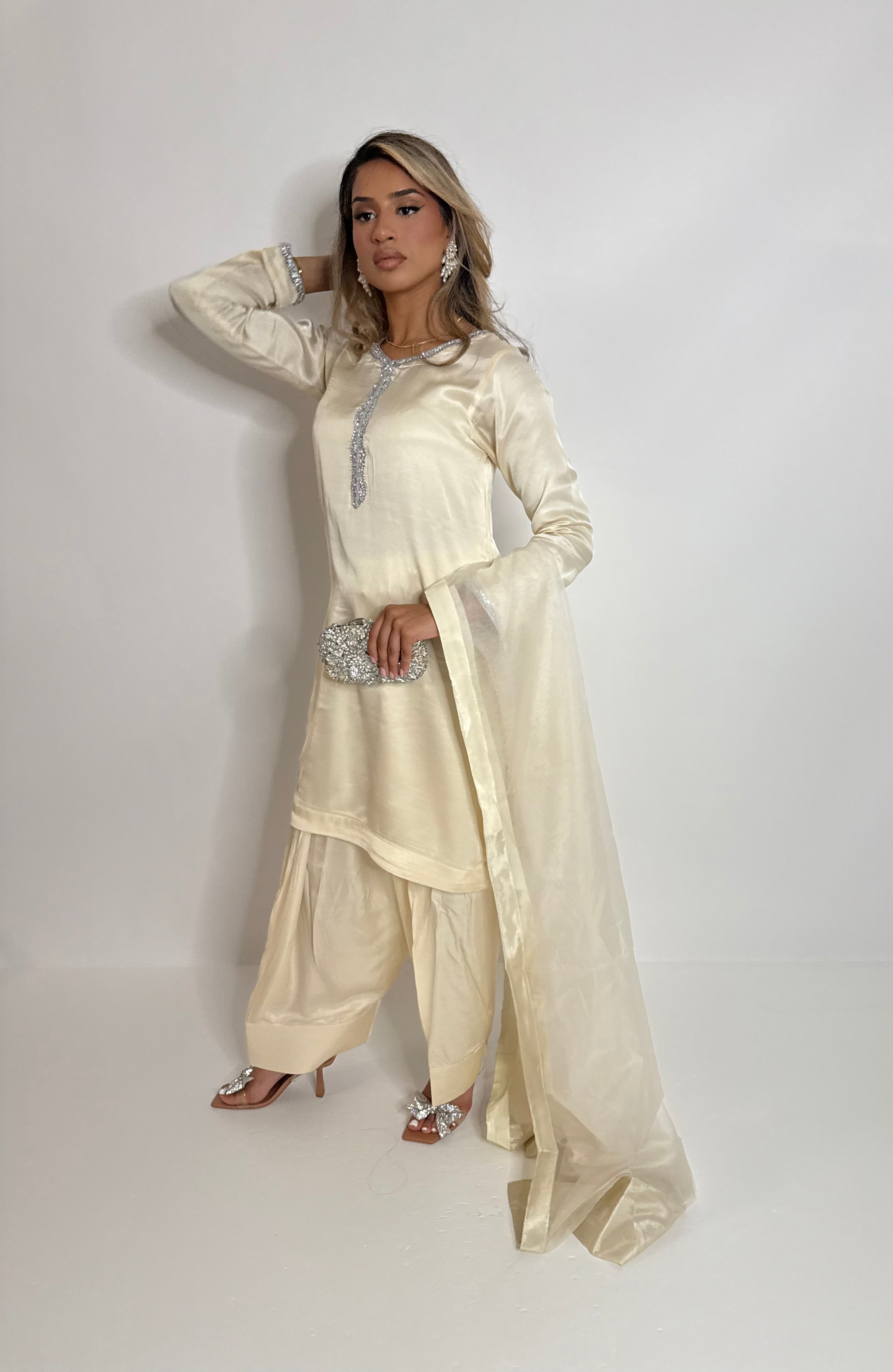 Buttercream Farshi Three Piece Suit UK | The Chelsea Crème