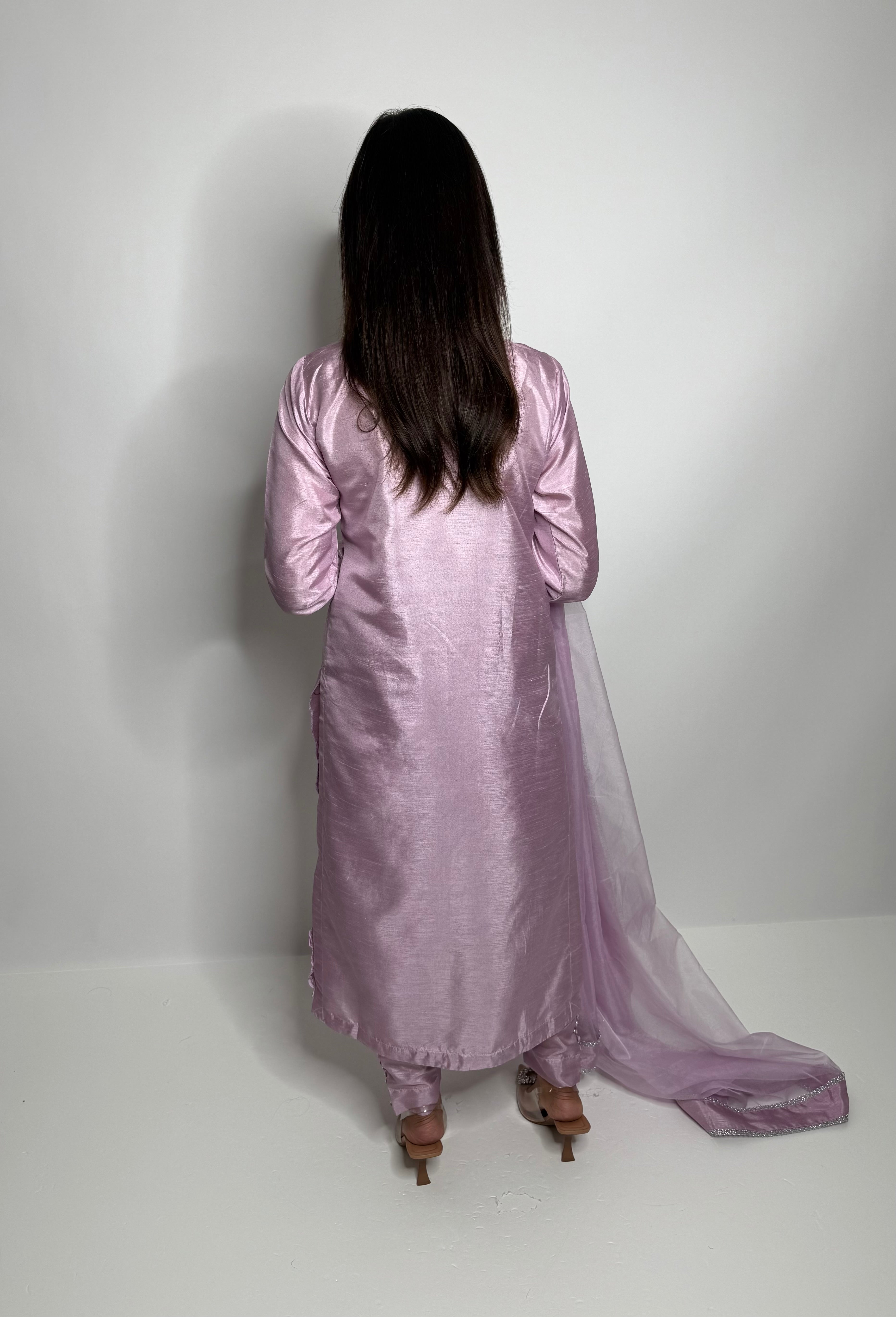 Lilac Raw Silk Three Piece Suit UK | The Lilac Atelier